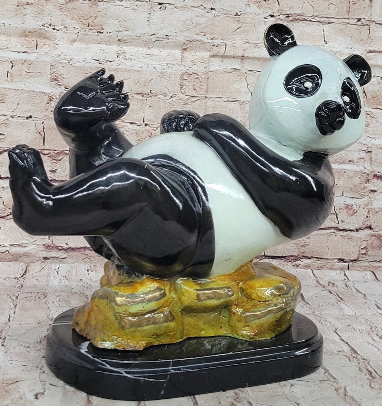 Bronze Sculpture 12/100 Collector Edition Panda Hot Cast Masterpiece Figurine