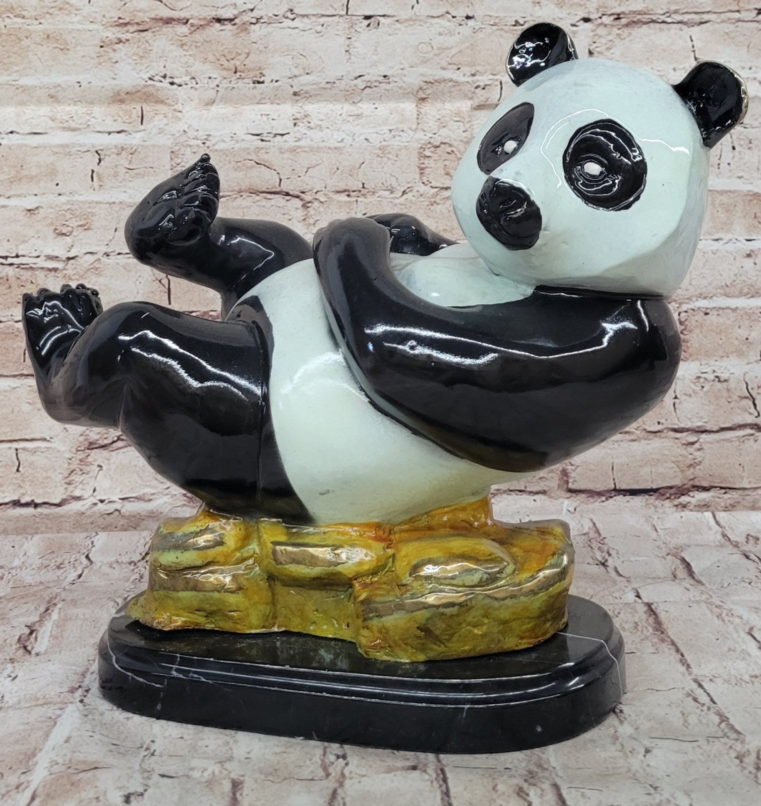 Bronze Sculpture 12/100 Collector Edition Panda Hot Cast Masterpiece Figurine