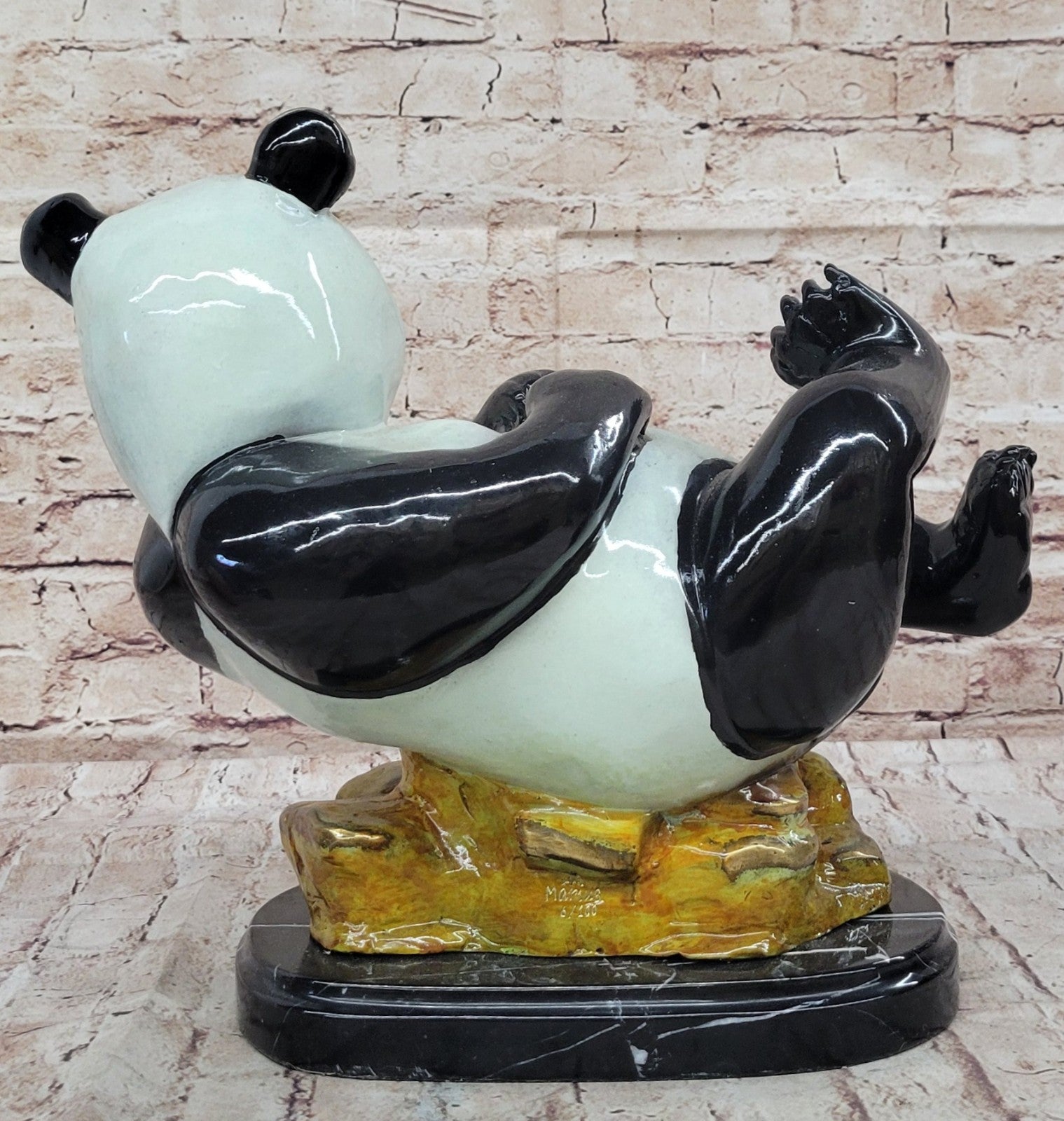 Bronze Sculpture 12/100 Collector Edition Panda Hot Cast Masterpiece Figurine