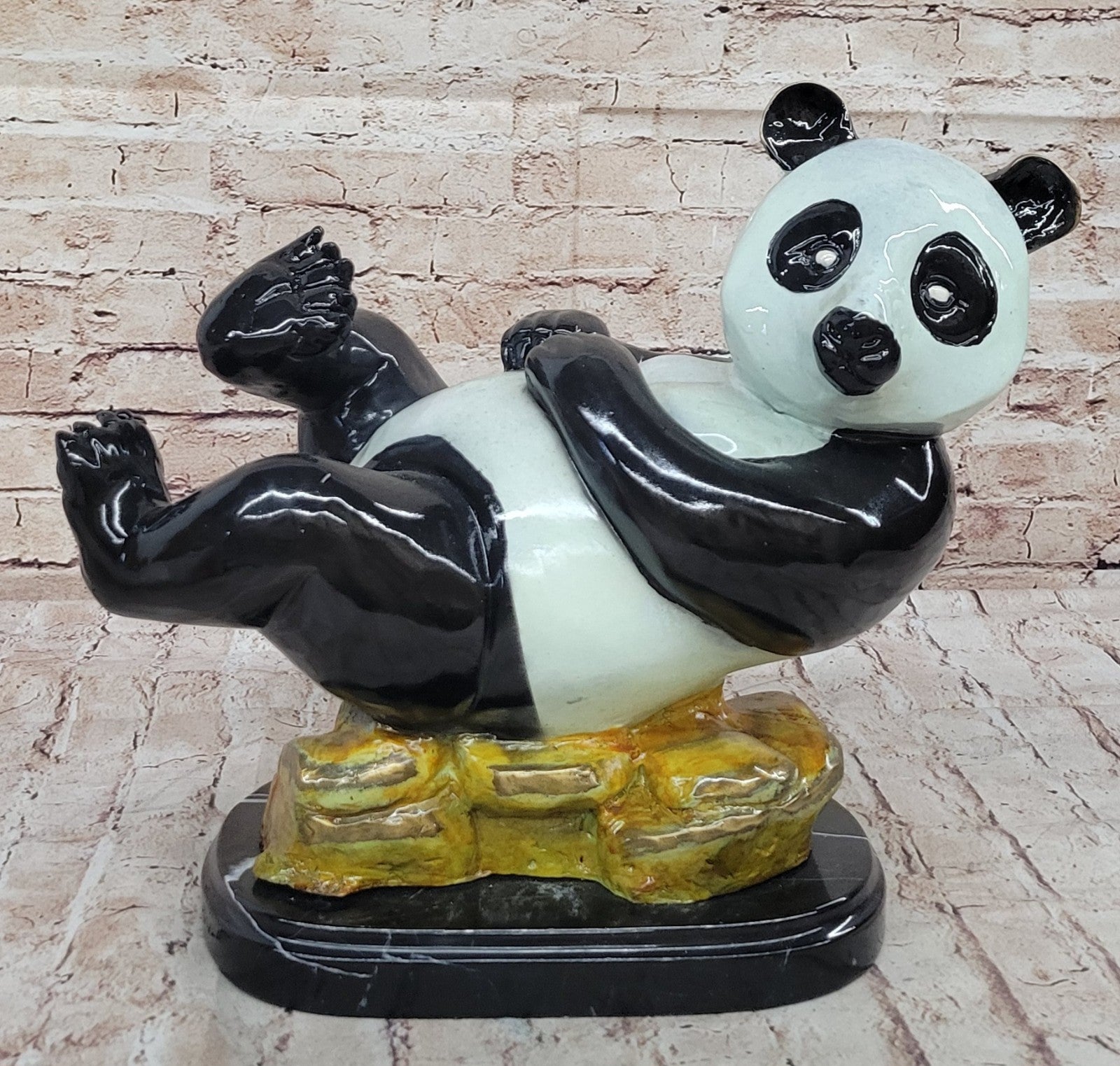 Bronze Sculpture 12/100 Collector Edition Panda Hot Cast Masterpiece Figurine