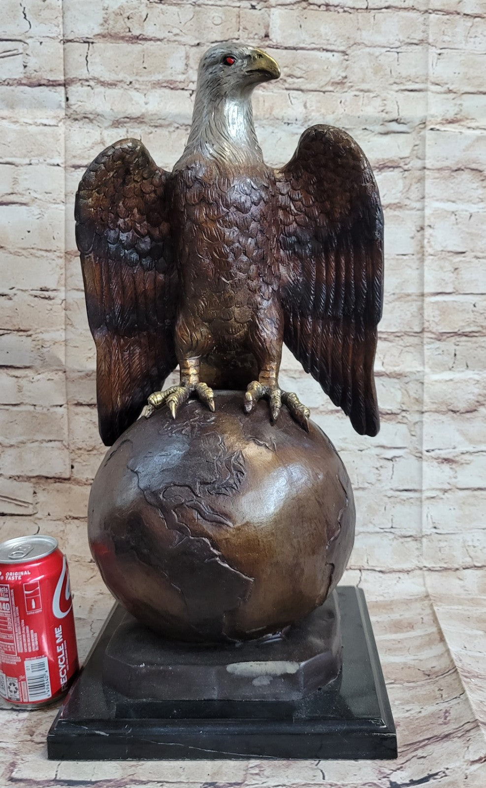 Art Deco Large Eagle Collectible Statue bronze sculpture Sign Original Decorative