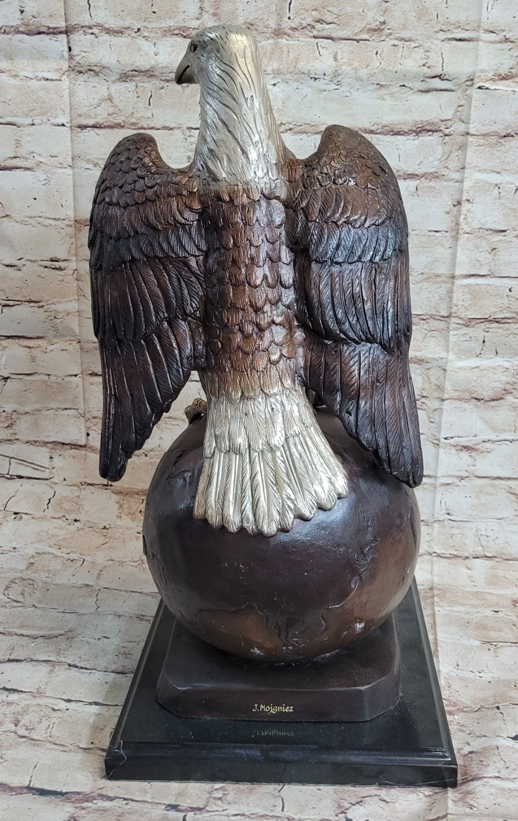 Art Deco Large Eagle Collectible Statue bronze sculpture Sign Original Decorative