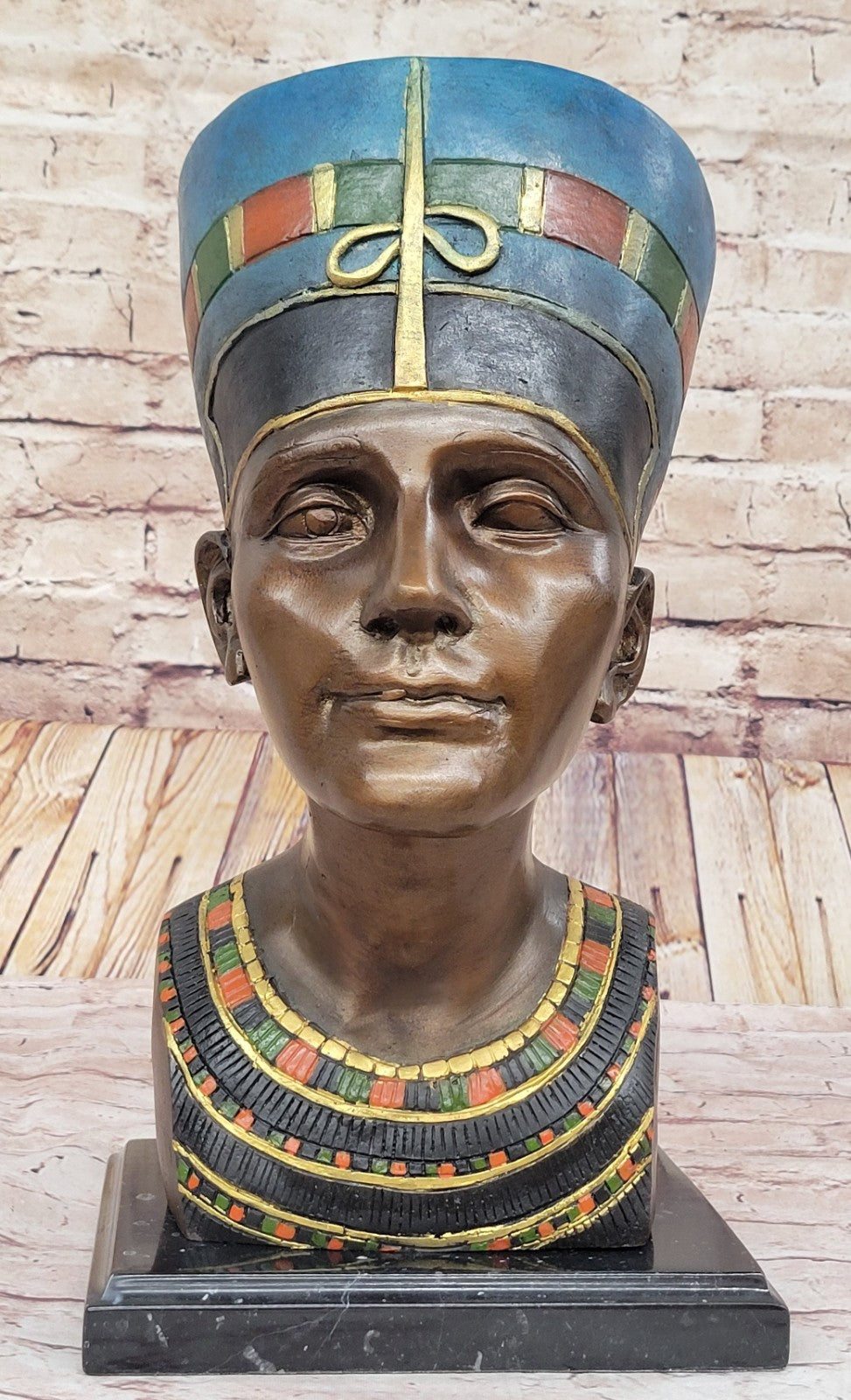 Handcrafted bronze sculpture SALE Wom Beauty Royal Nefertiti Queen Art