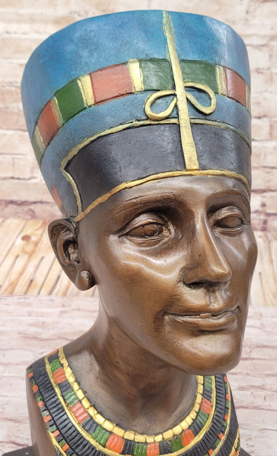 Handcrafted bronze sculpture SALE Wom Beauty Royal Nefertiti Queen Art