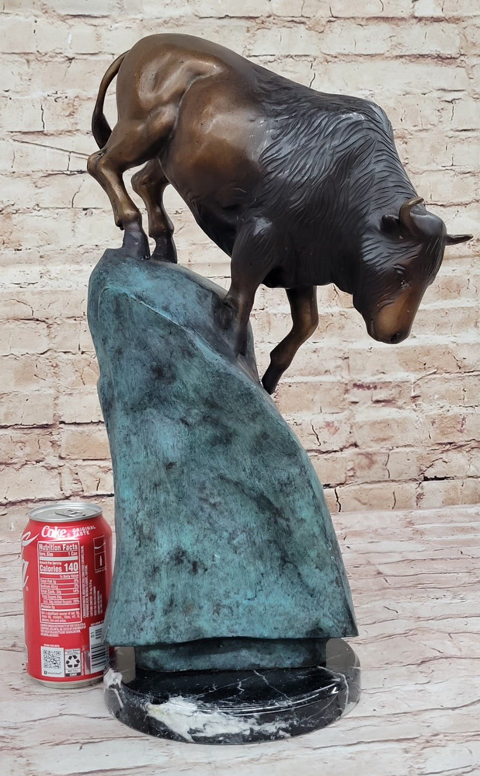 Signed Limited Edition by Marius: Bison Water Buffalo Bronze Sculpture