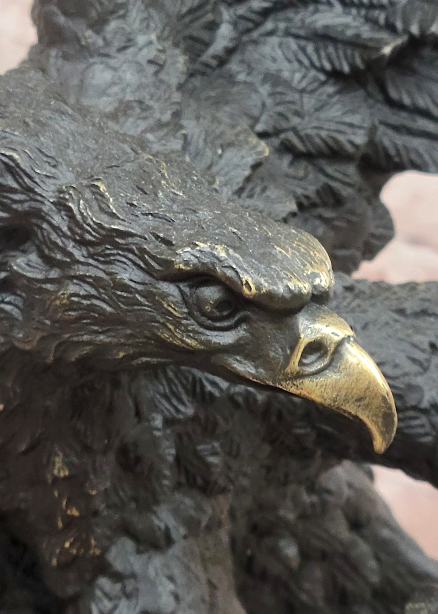 Large Bronze Eagle Sculpture Thorburn Inspired Hot Cast Bird Statue