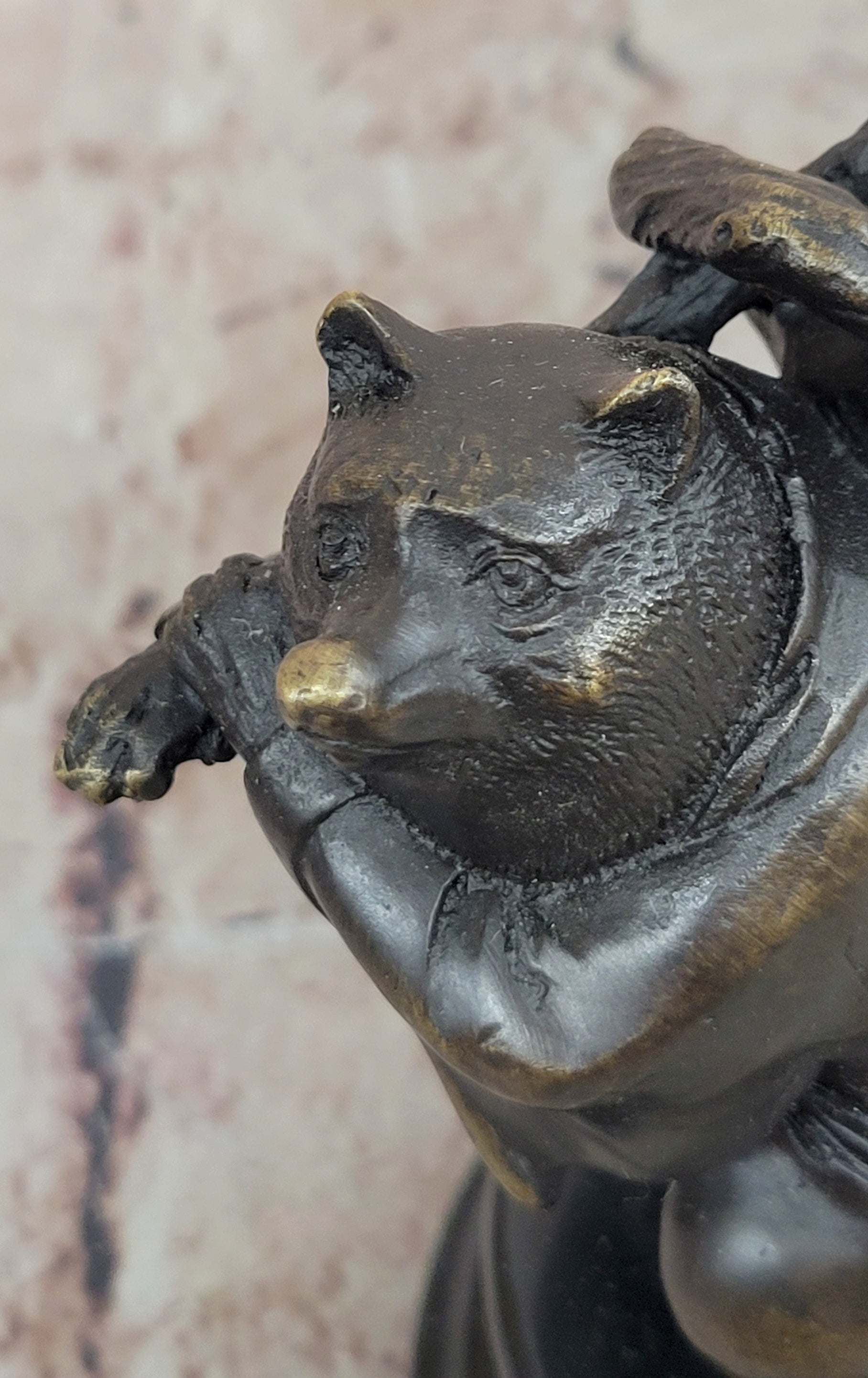 Handcrafted Milo Bronze Tanuki Raccoon Dog Sculpture Museum Quality Collectible