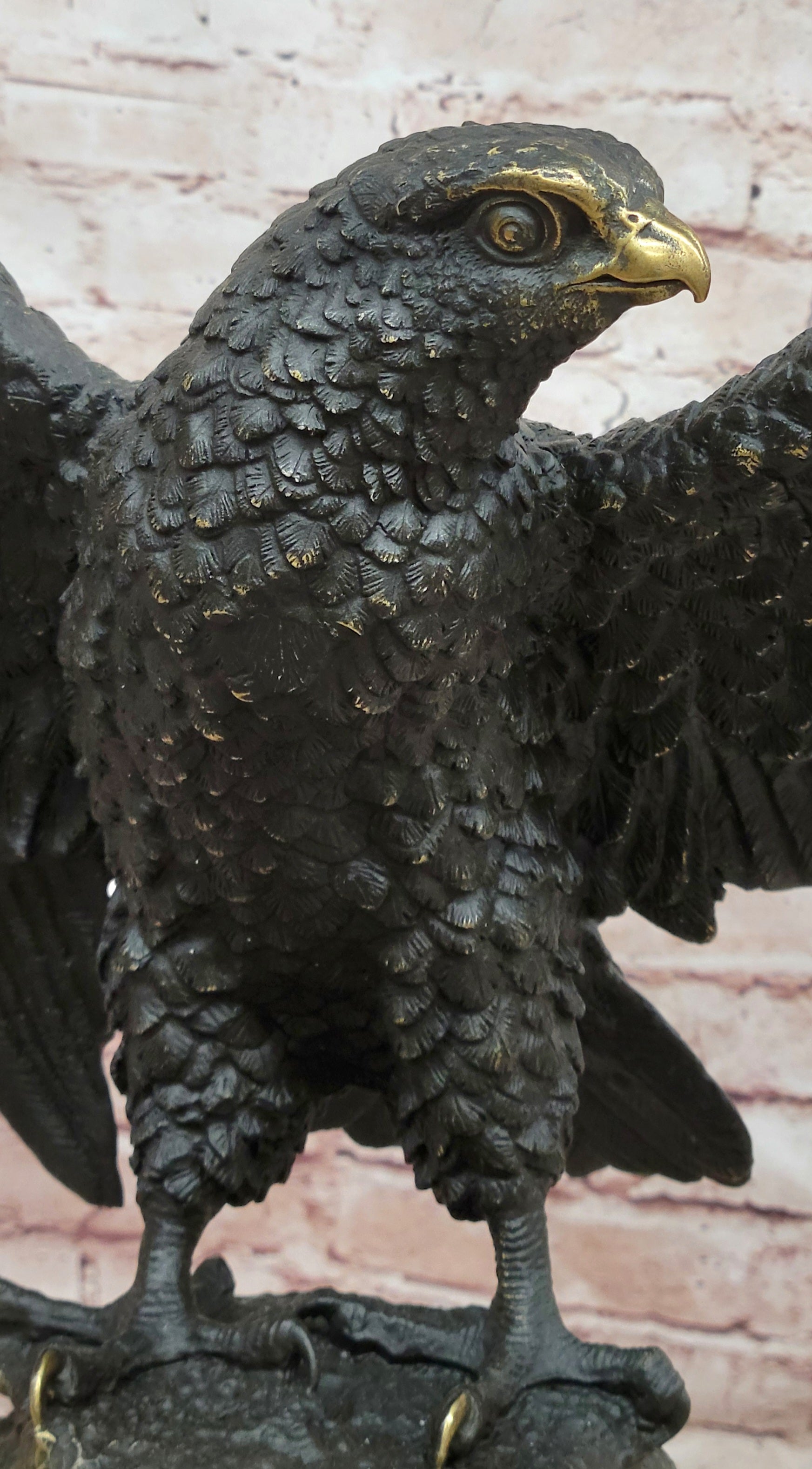 Patriotic Bald Eagle Bronze Sculpture Milo Hot Cast Animal Statue Collectible