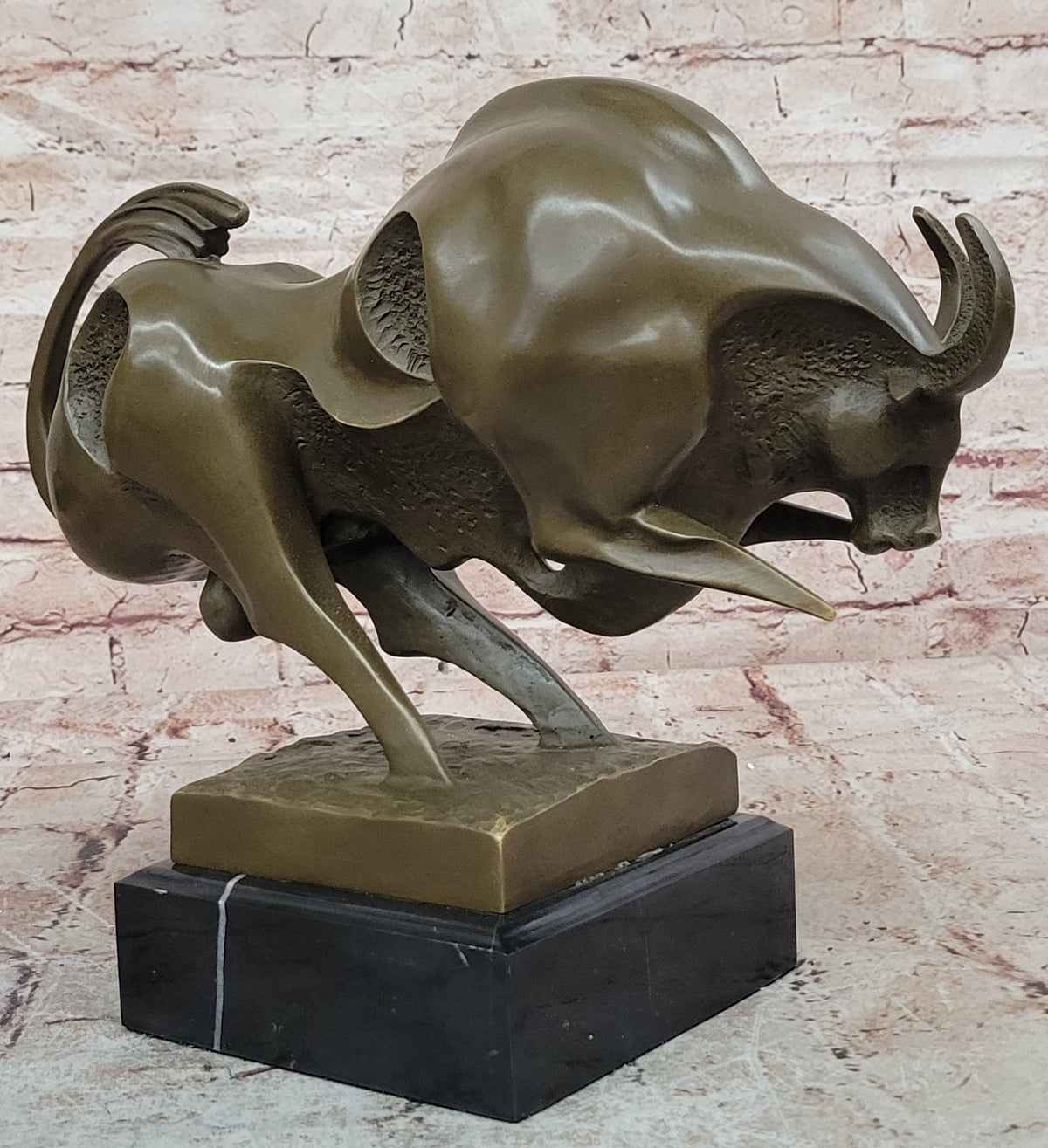 Bronze Sculpture Superb Quality Classic Artwork Bronze Sculpture Marble Base