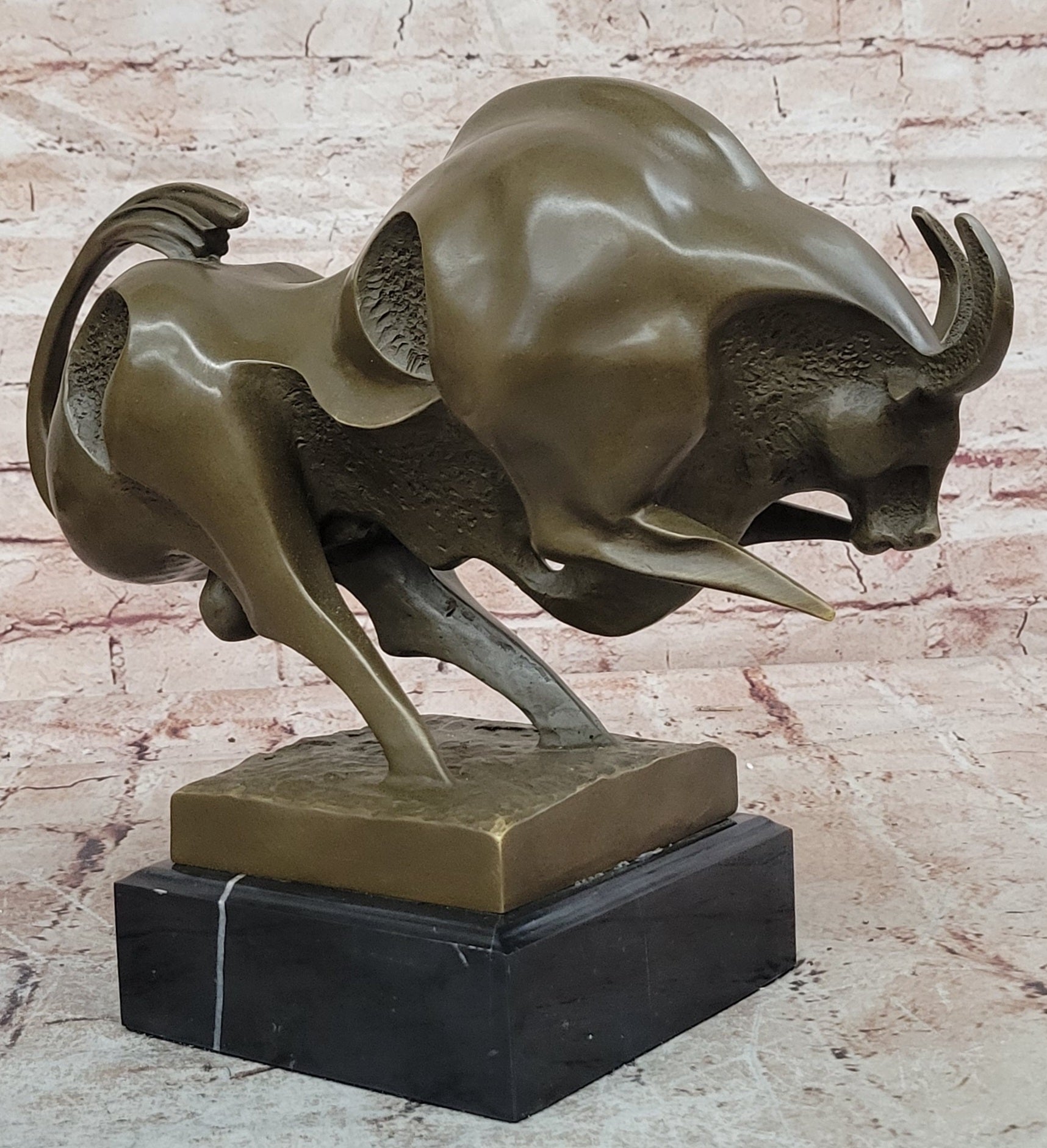 Bronze Sculpture Superb Quality Classic Artwork Bronze Sculpture Marble Base