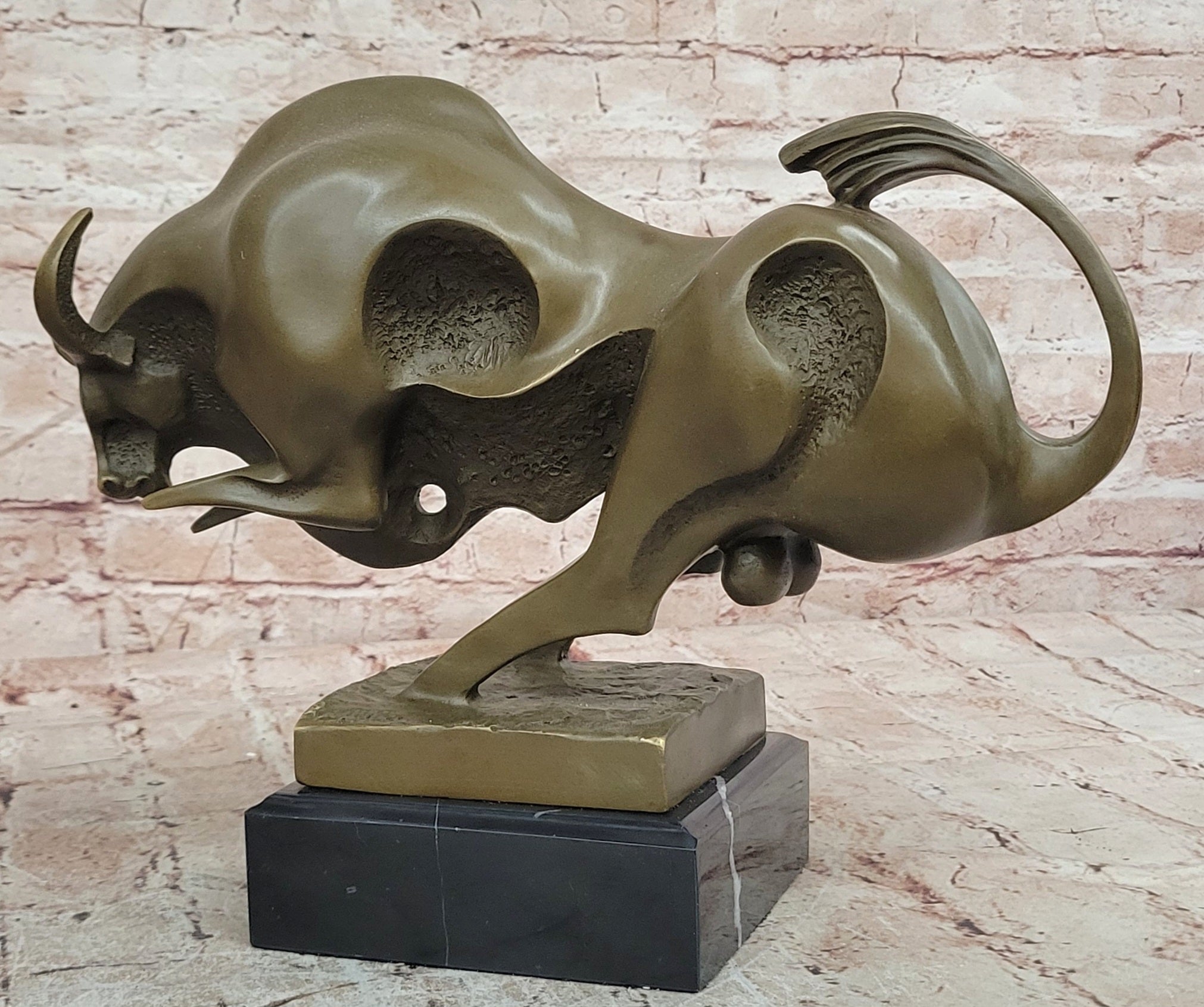 Bronze Sculpture Superb Quality Classic Artwork Bronze Sculpture Marble Base