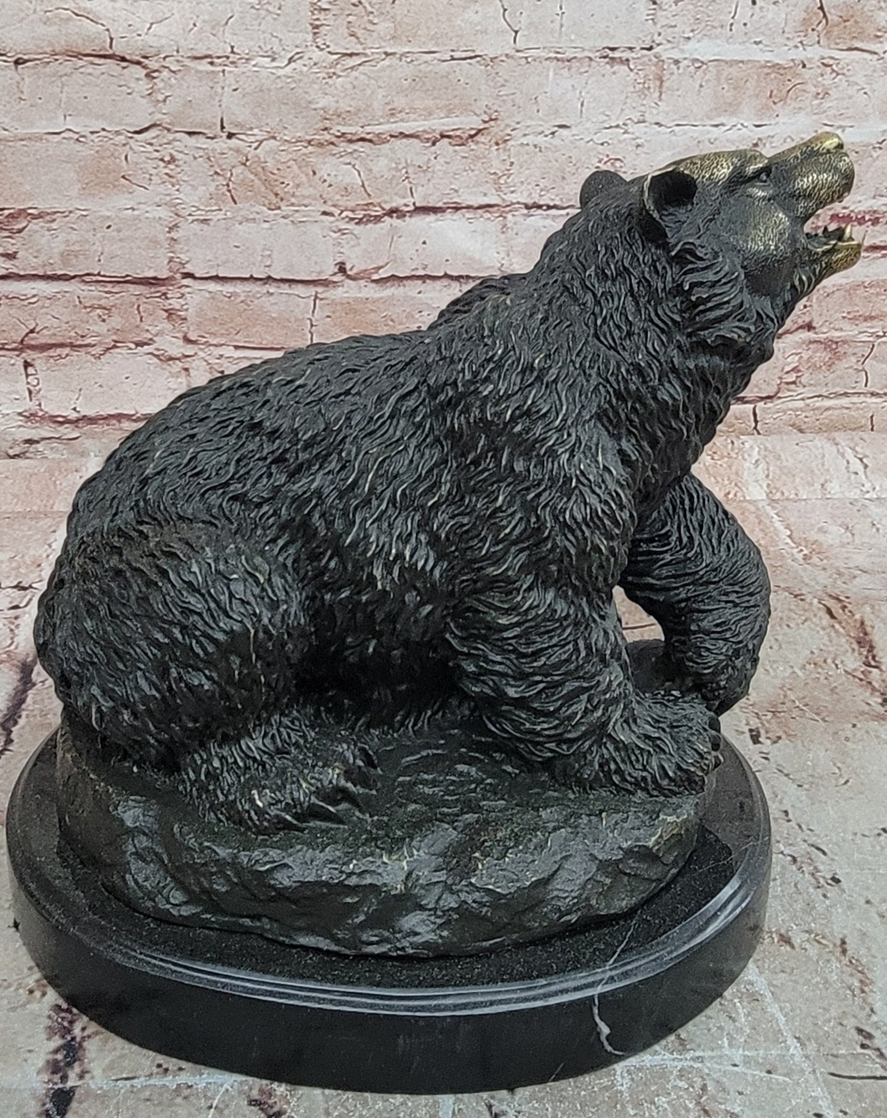 Milo Bronze Brown Bear Figurine Classic Wildlife Art Hot Cast Collectible