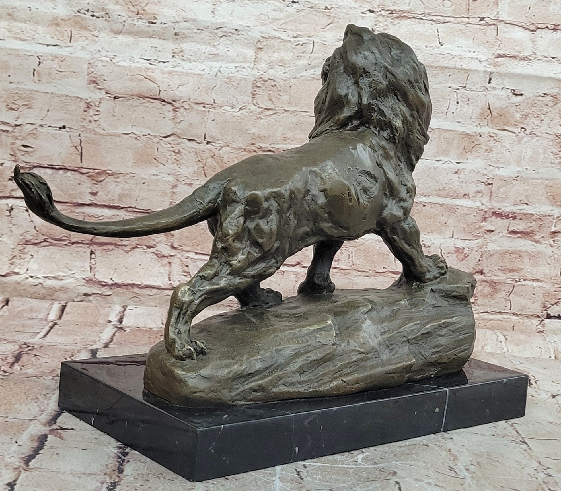 Roaring Lion Bronze Sculpture Signed Milo Modern Abstract Museum Quality Art