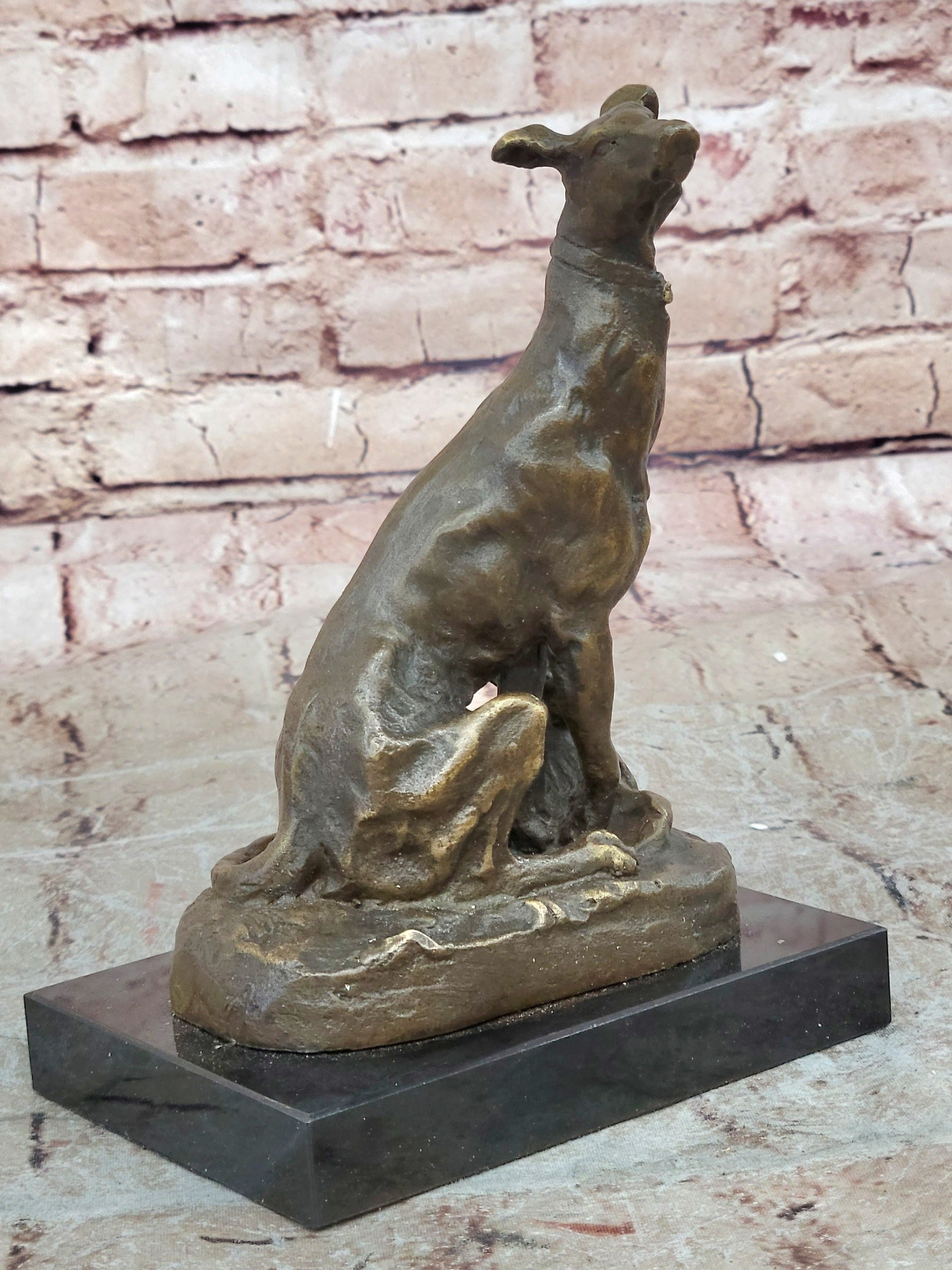 Vienna Bronze Greyhound Dog Animal Pet Bronze Trophy Sculpture Statue Figurine