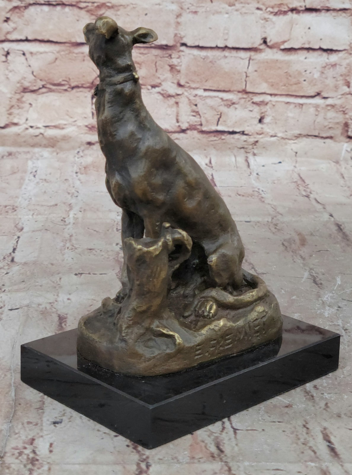 Vienna Bronze Greyhound Dog Animal Pet Bronze Trophy Sculpture Statue Figurine