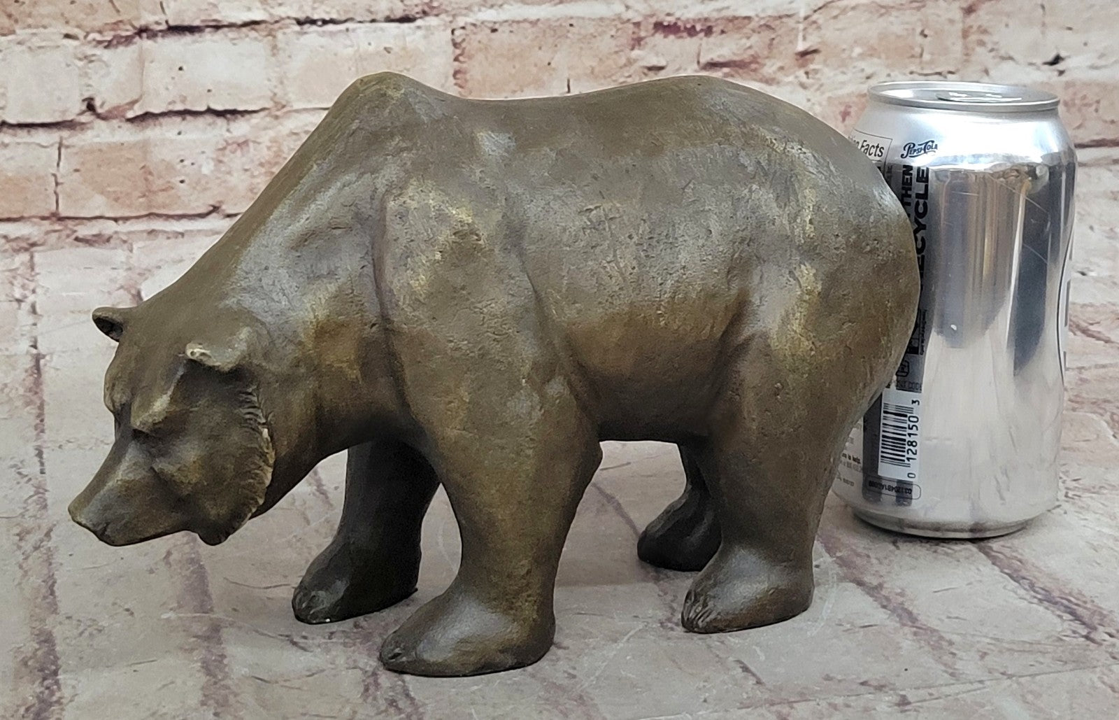 Handcrafted Detailed Bronze Beauty Animal Bear Bronze Sculpture Home Decor