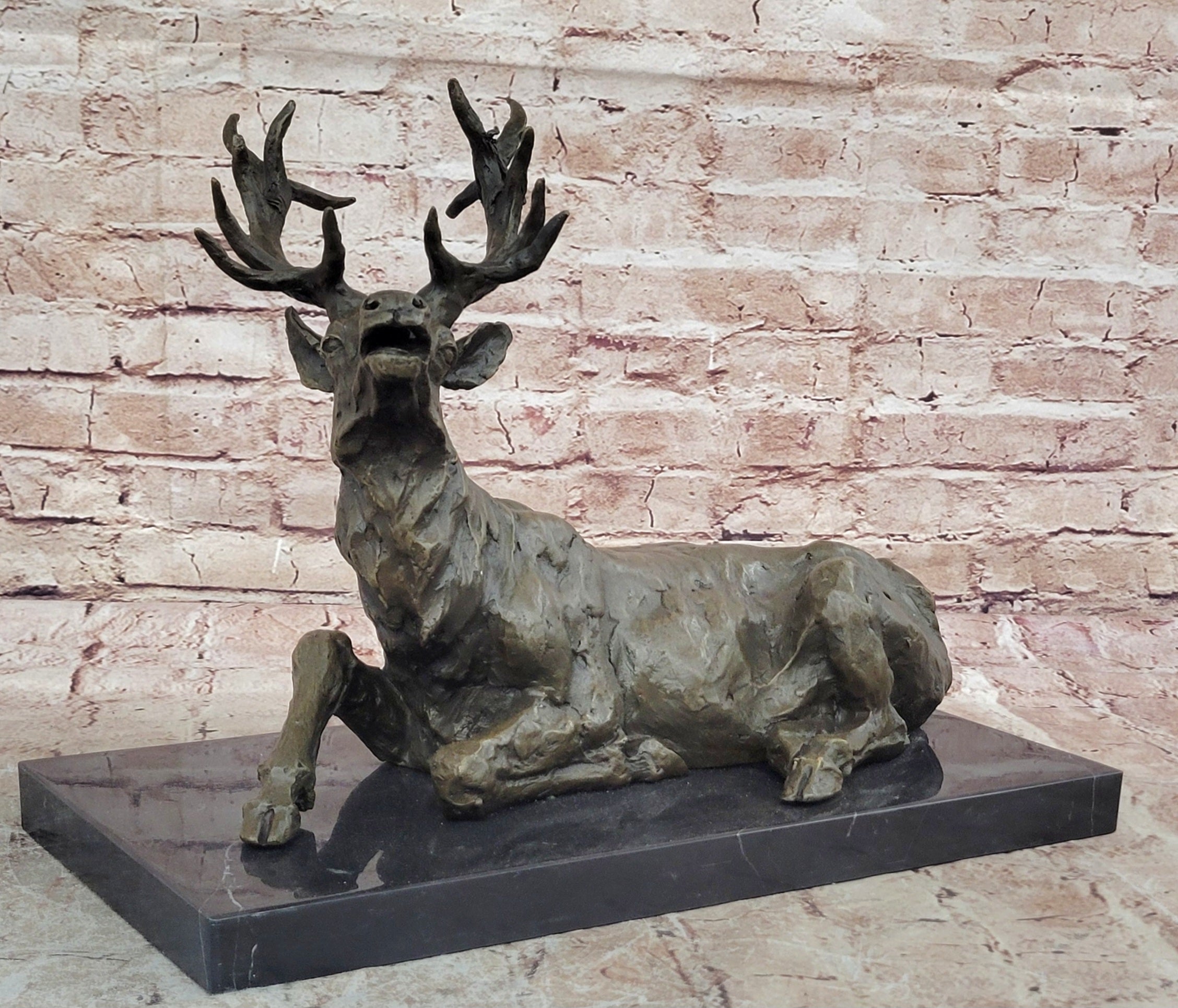Miguel Lopez (Milo) Wildlife Bronze Statue: Home Office Decor, Animal Figurine