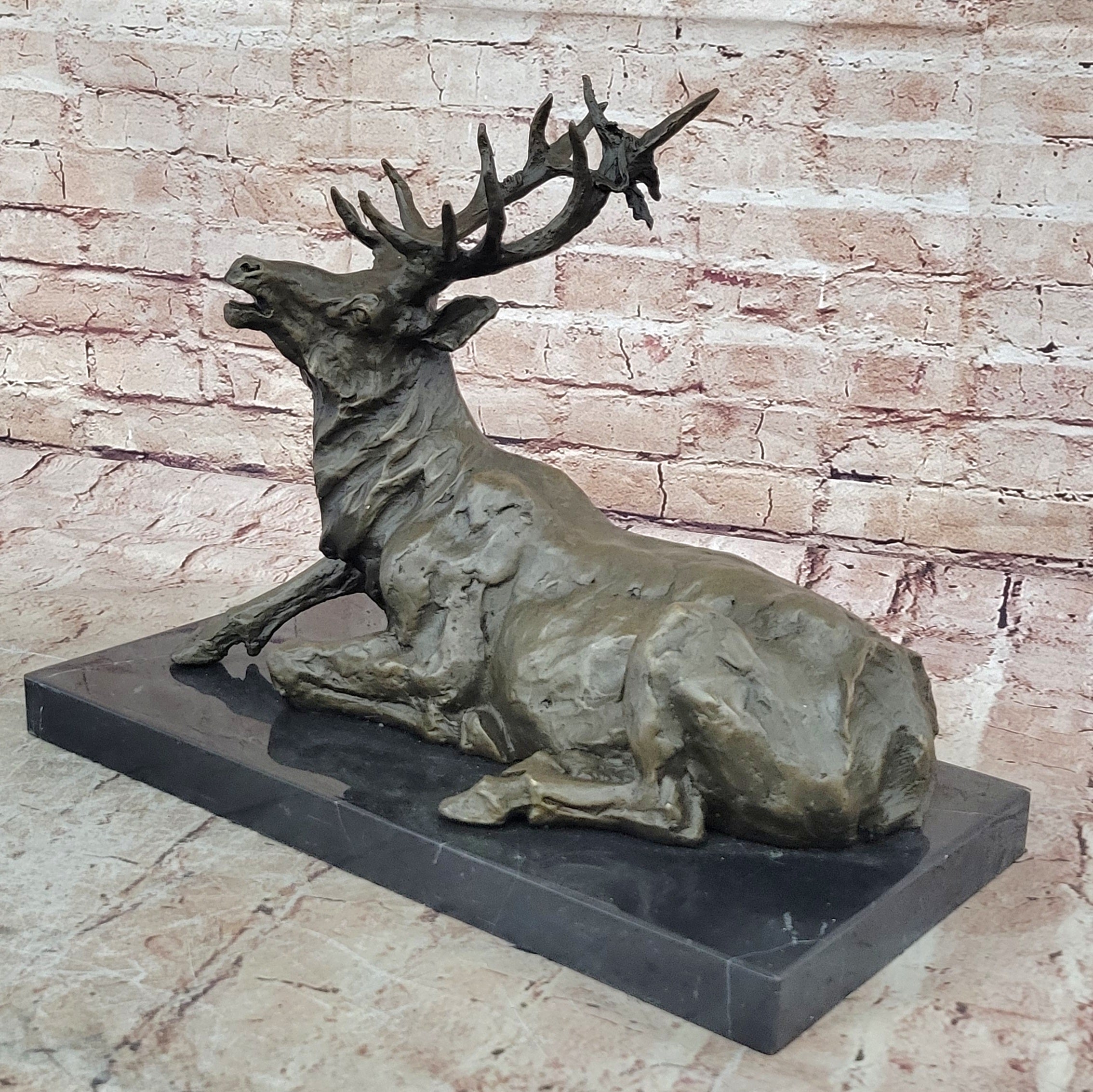 Miguel Lopez (Milo) Wildlife Bronze Statue: Home Office Decor, Animal Figurine