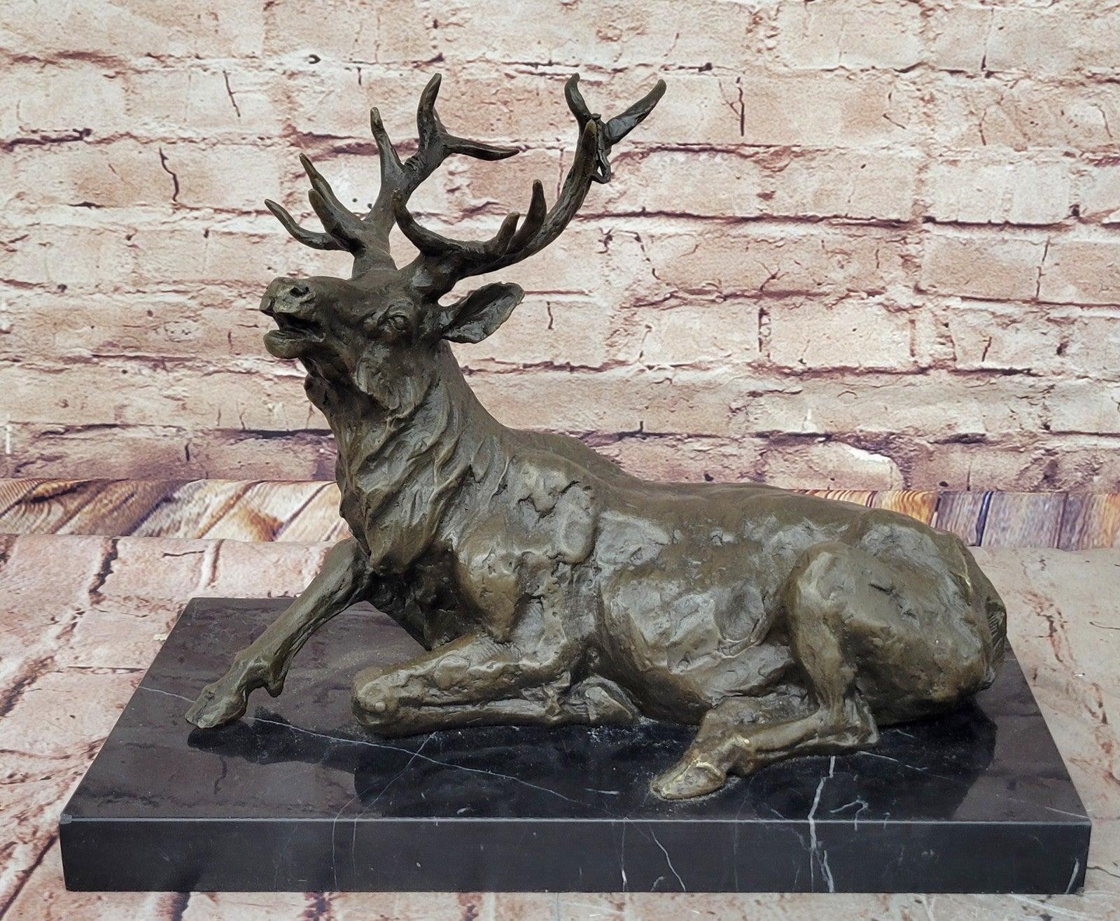 Miguel Lopez (Milo) Wildlife Bronze Statue: Home Office Decor, Animal Figurine