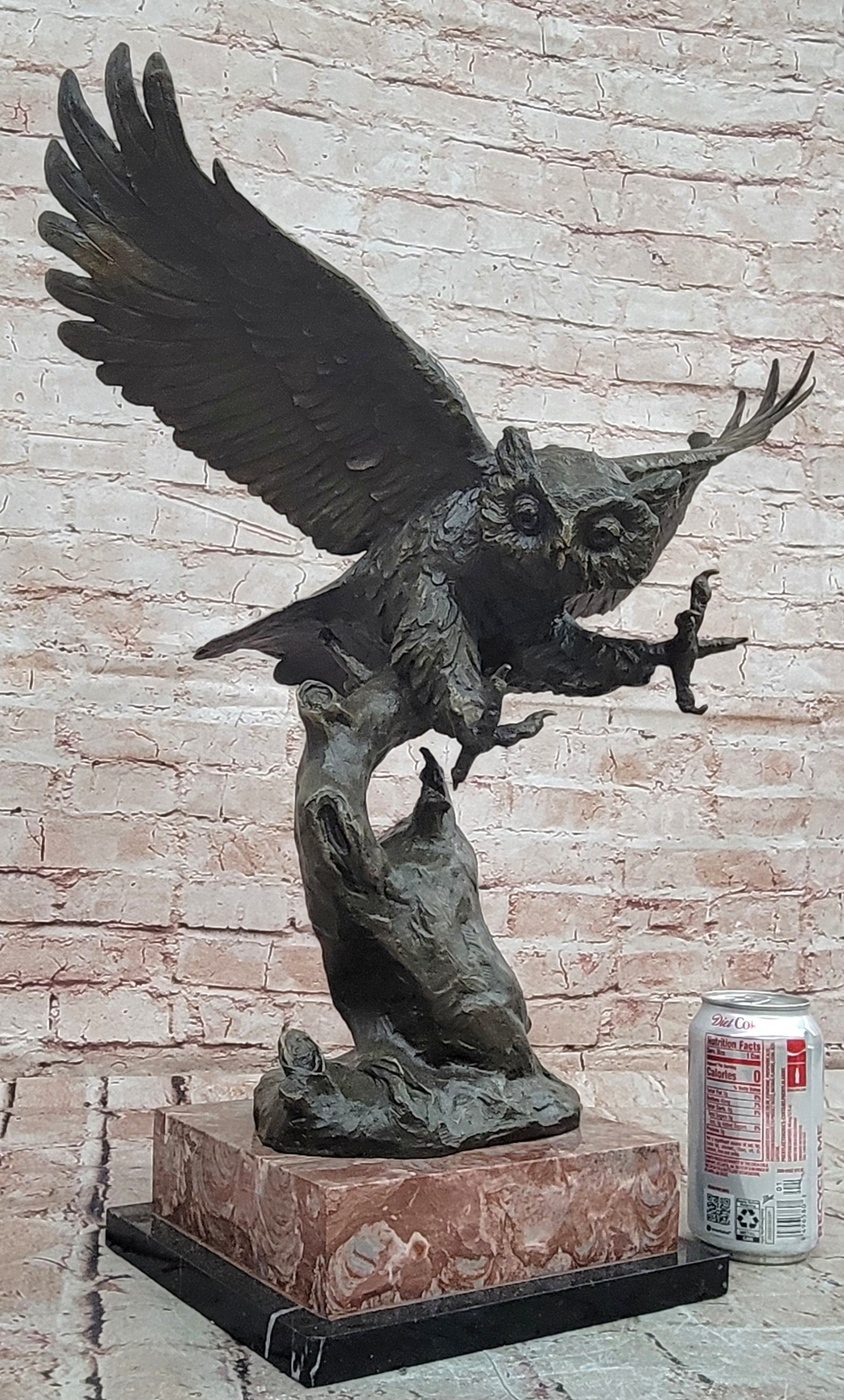 Signed Milo Owl Bronze Sculpture Hot Cast Museum Quality Figurine