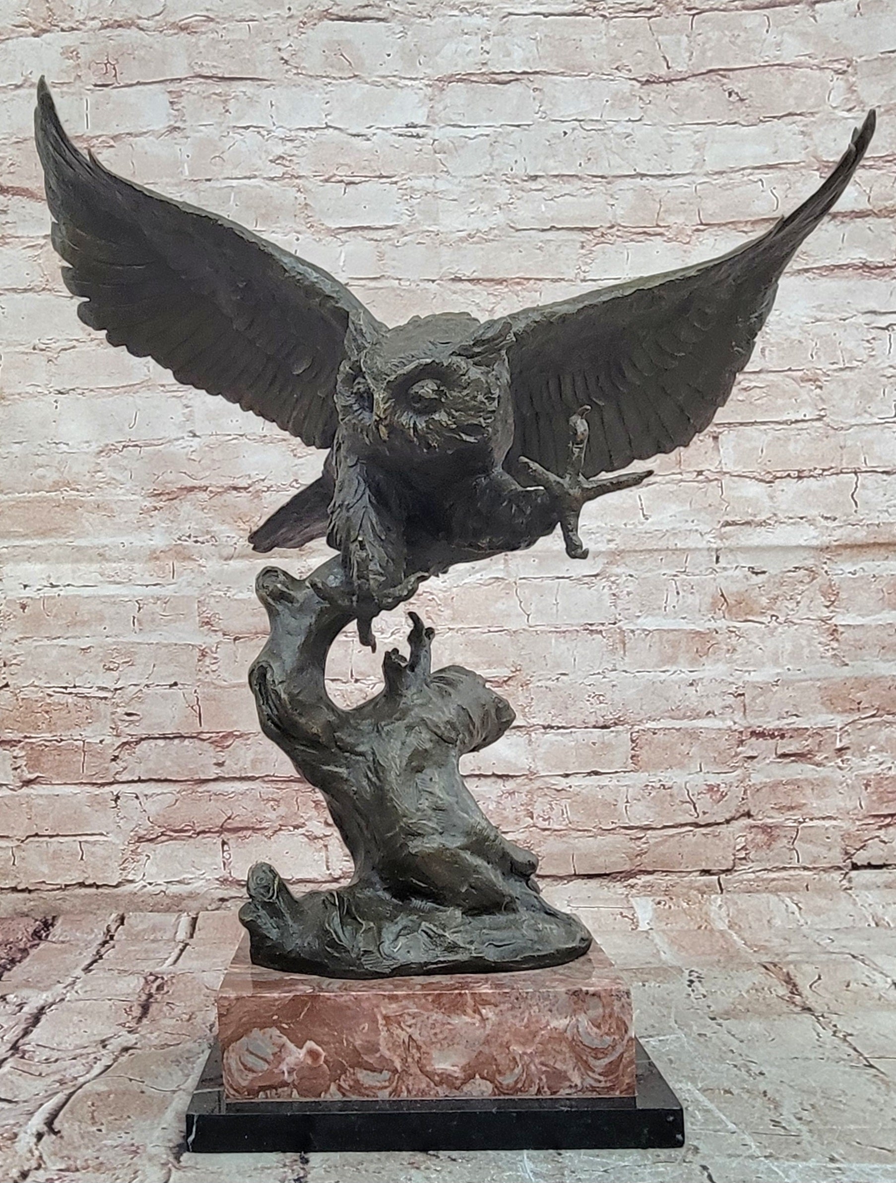 Signed Milo Owl Bronze Sculpture Hot Cast Museum Quality Figurine