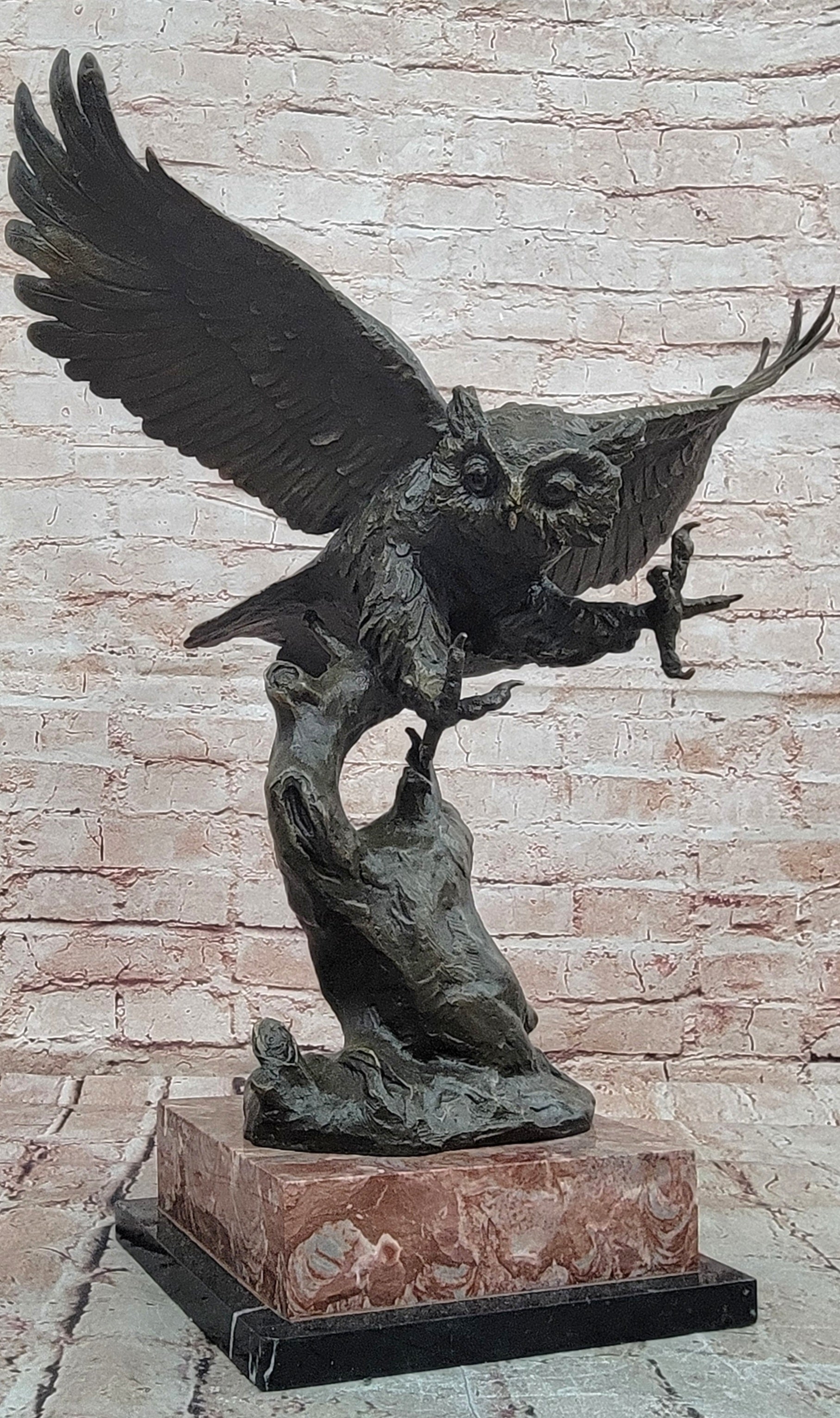 Signed Milo Owl Bronze Sculpture Hot Cast Museum Quality Figurine