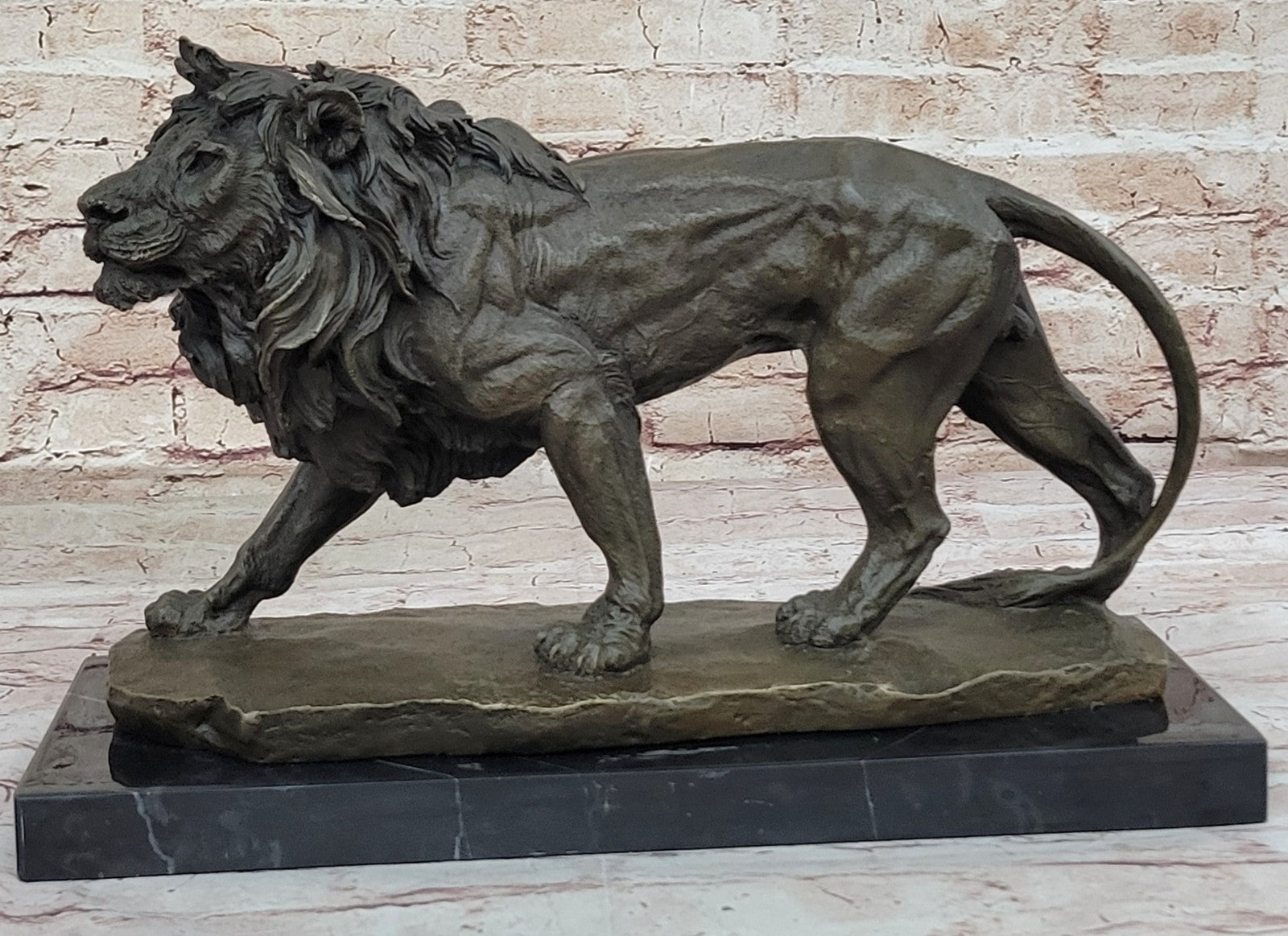 Collectible Edition: Milo`s Male Lion King - Signed Bronze Sculpture Sale