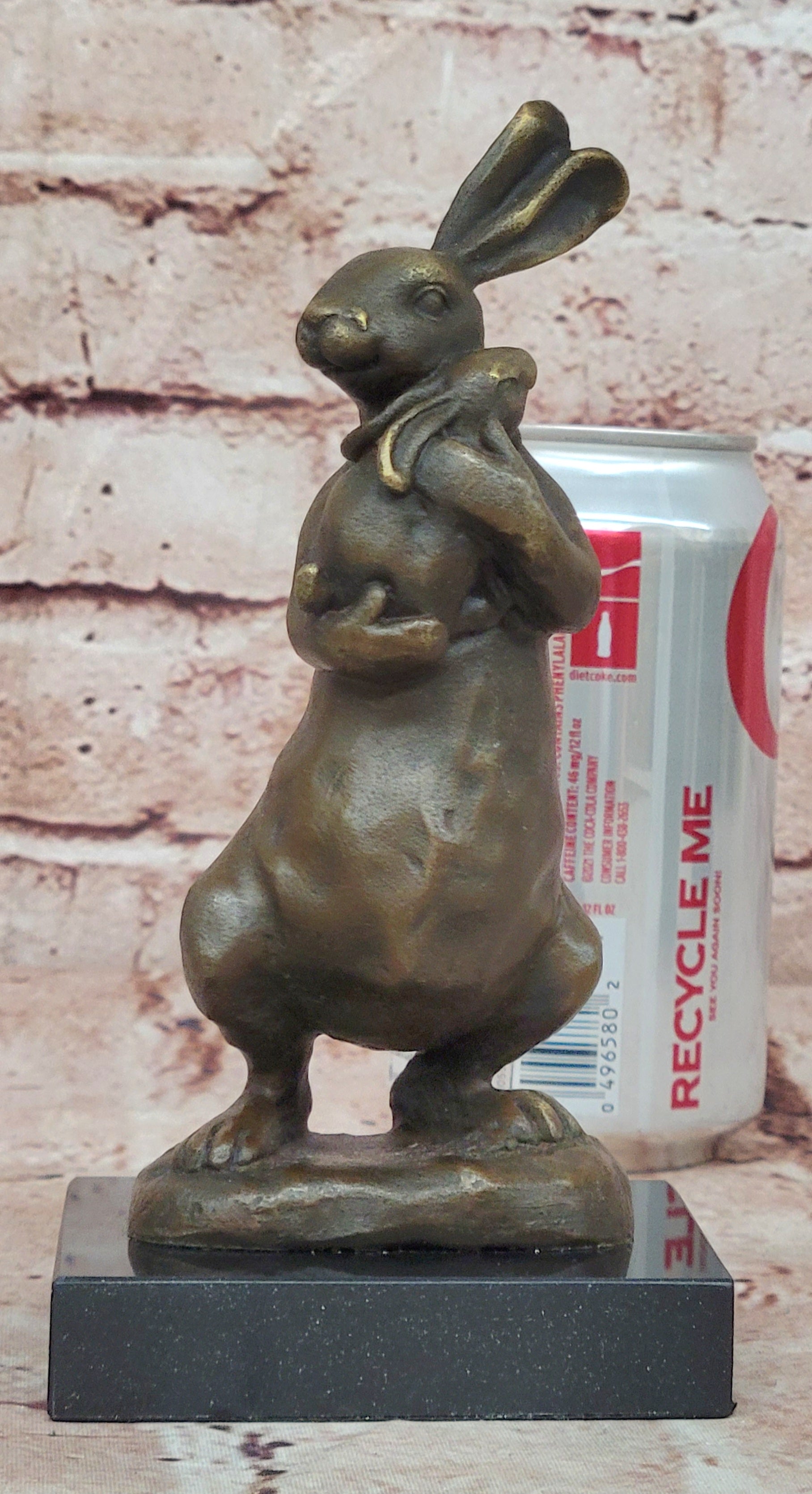 Vienna Bronze Rabbit w Baby Bronze Sculpture Statue Mother`s Day Special Figure
