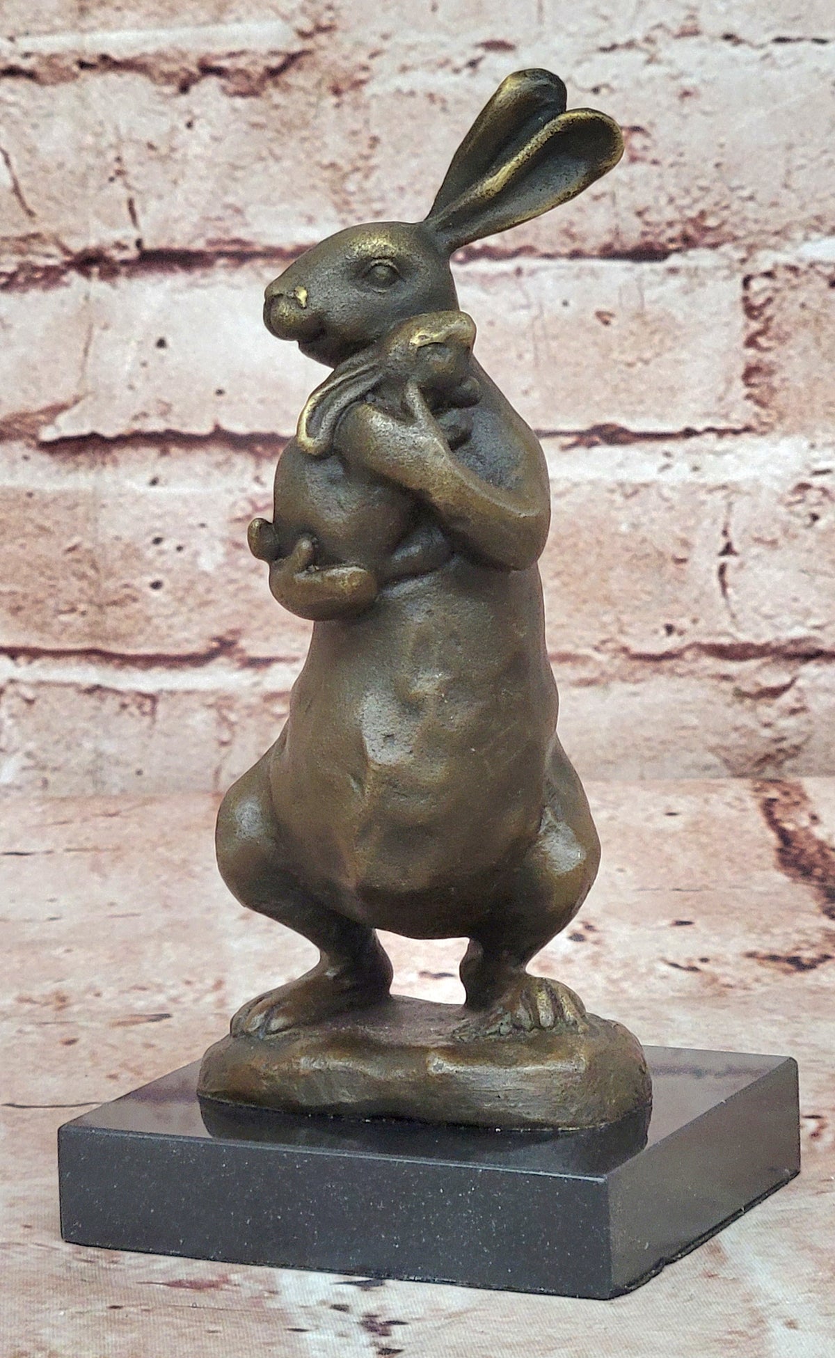 Vienna Bronze Rabbit w Baby Bronze Sculpture Statue Mother`s Day Special Figure