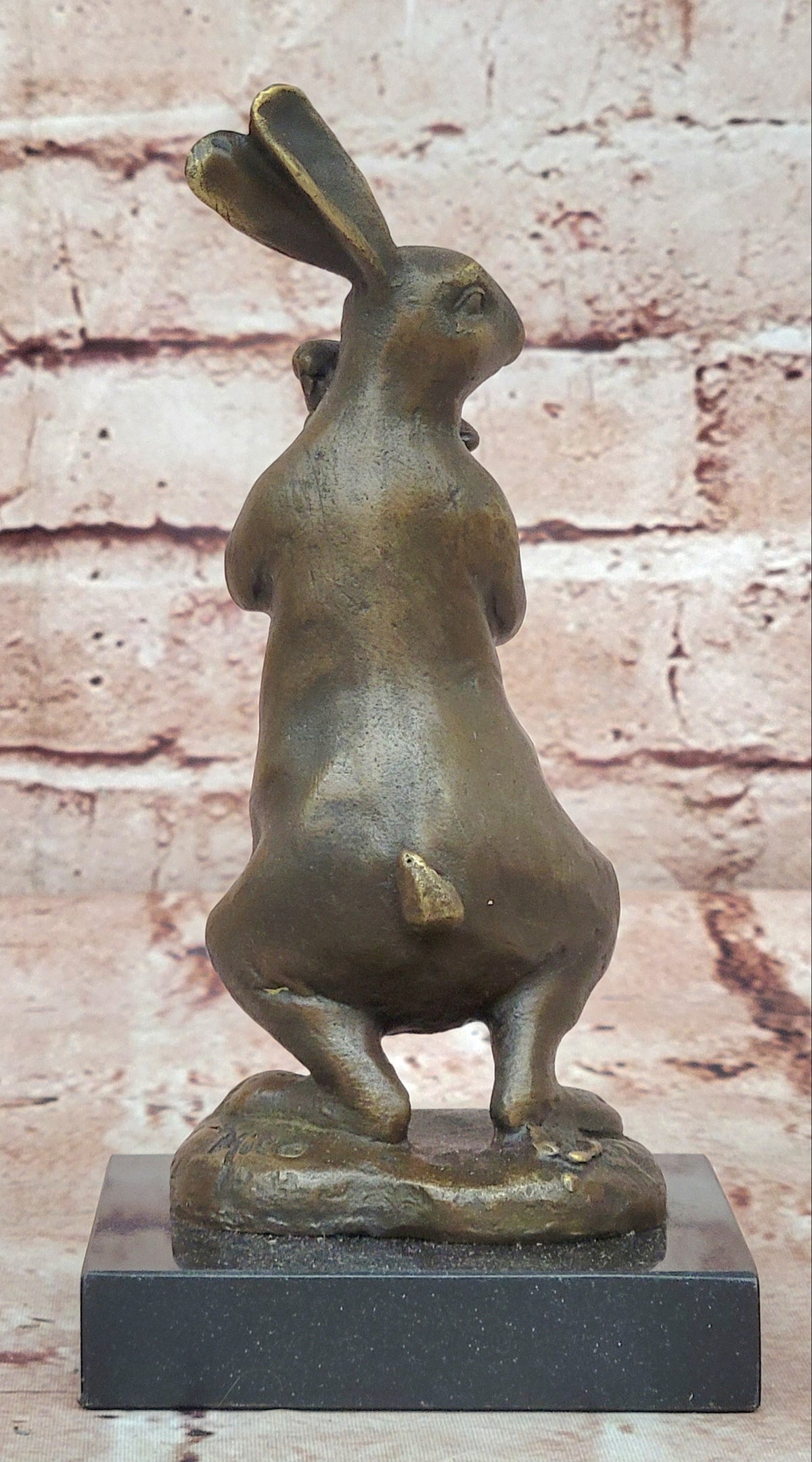 Vienna Bronze Rabbit w Baby Bronze Sculpture Statue Mother`s Day Special Figure
