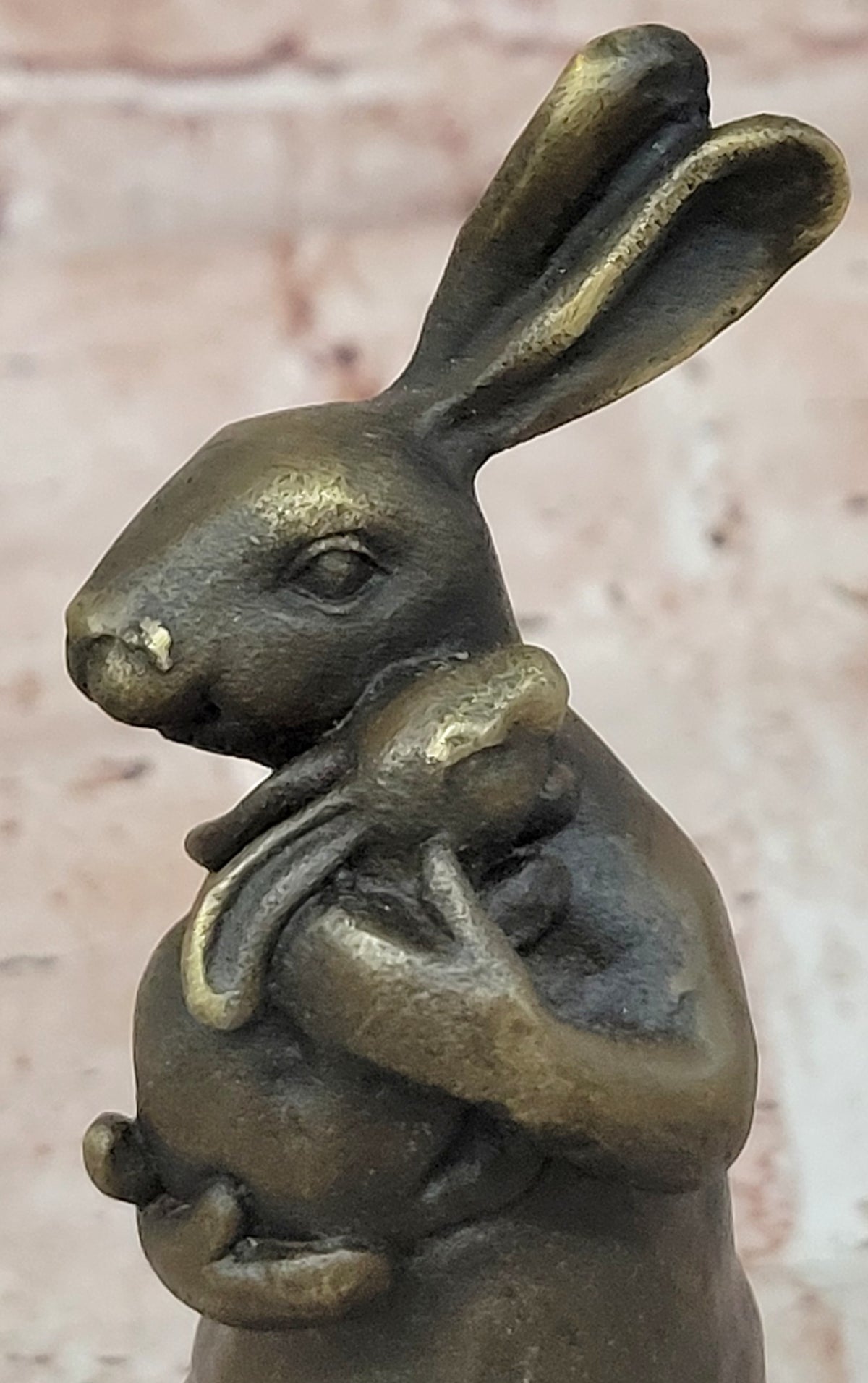 Vienna Bronze Rabbit w Baby Bronze Sculpture Statue Mother`s Day Special Figure