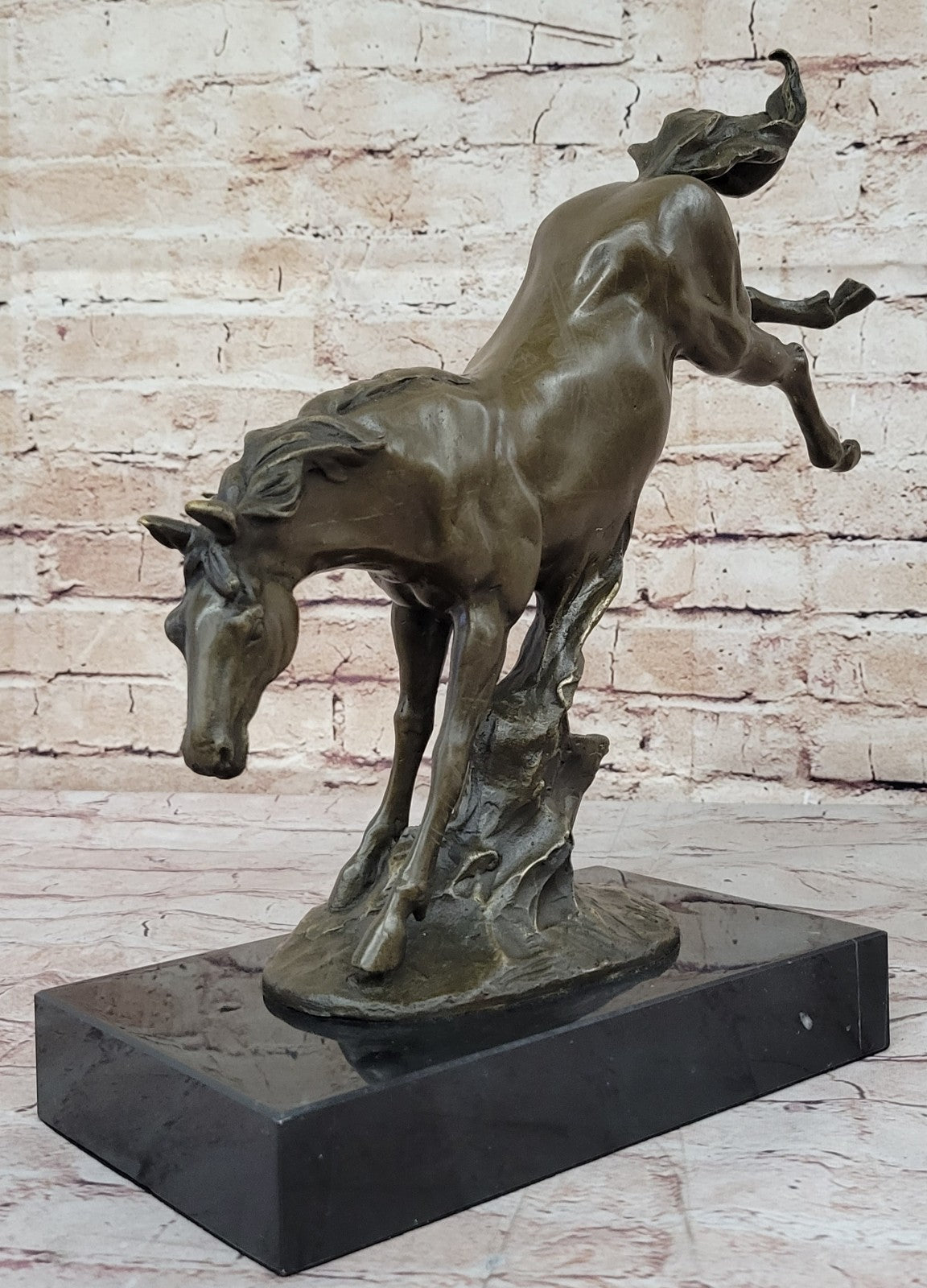 Running Horse Statue Animal Figurine Sculpture Decor Bronze Hand Made Decoration