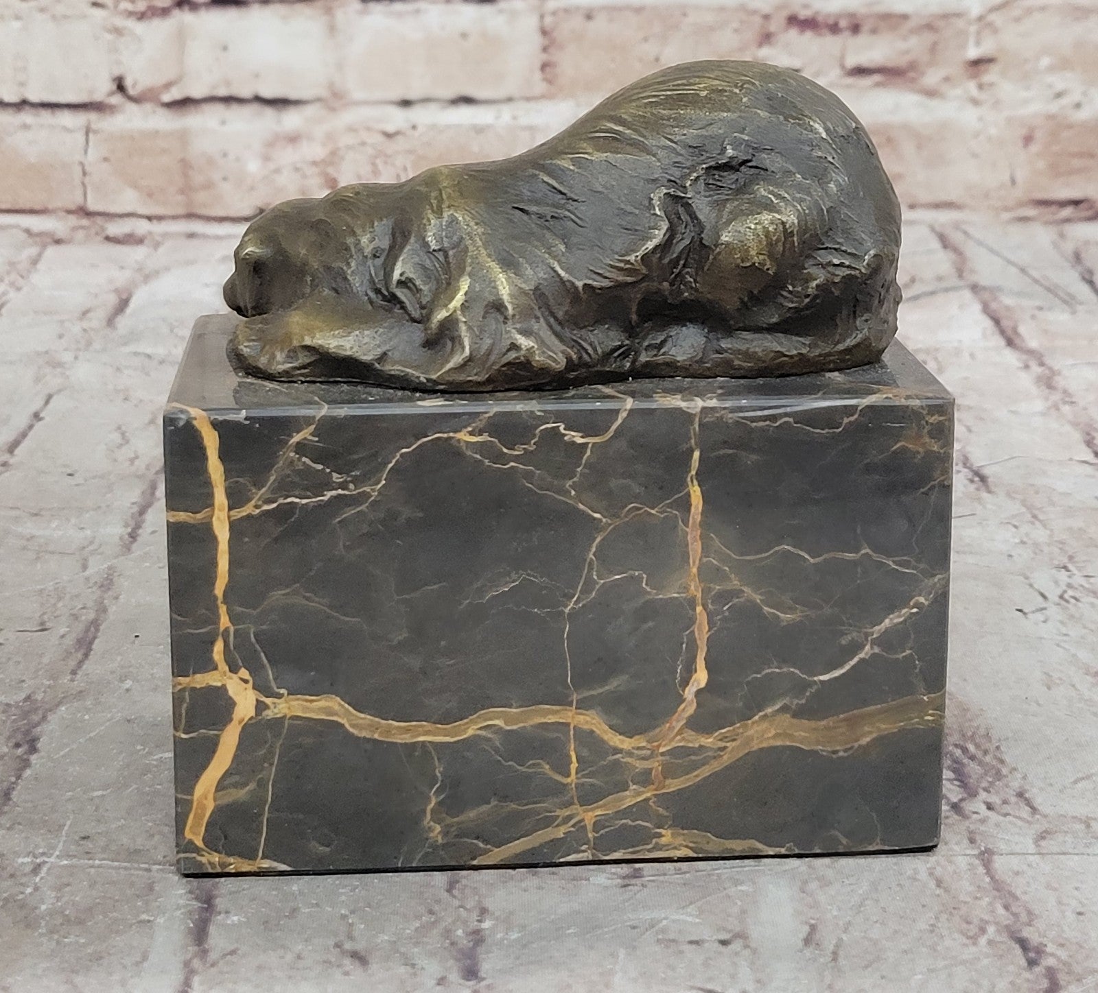 Polar Bear Bronze Sculpture Art Deco Statue Figurine Figure Deco Lostwax Art