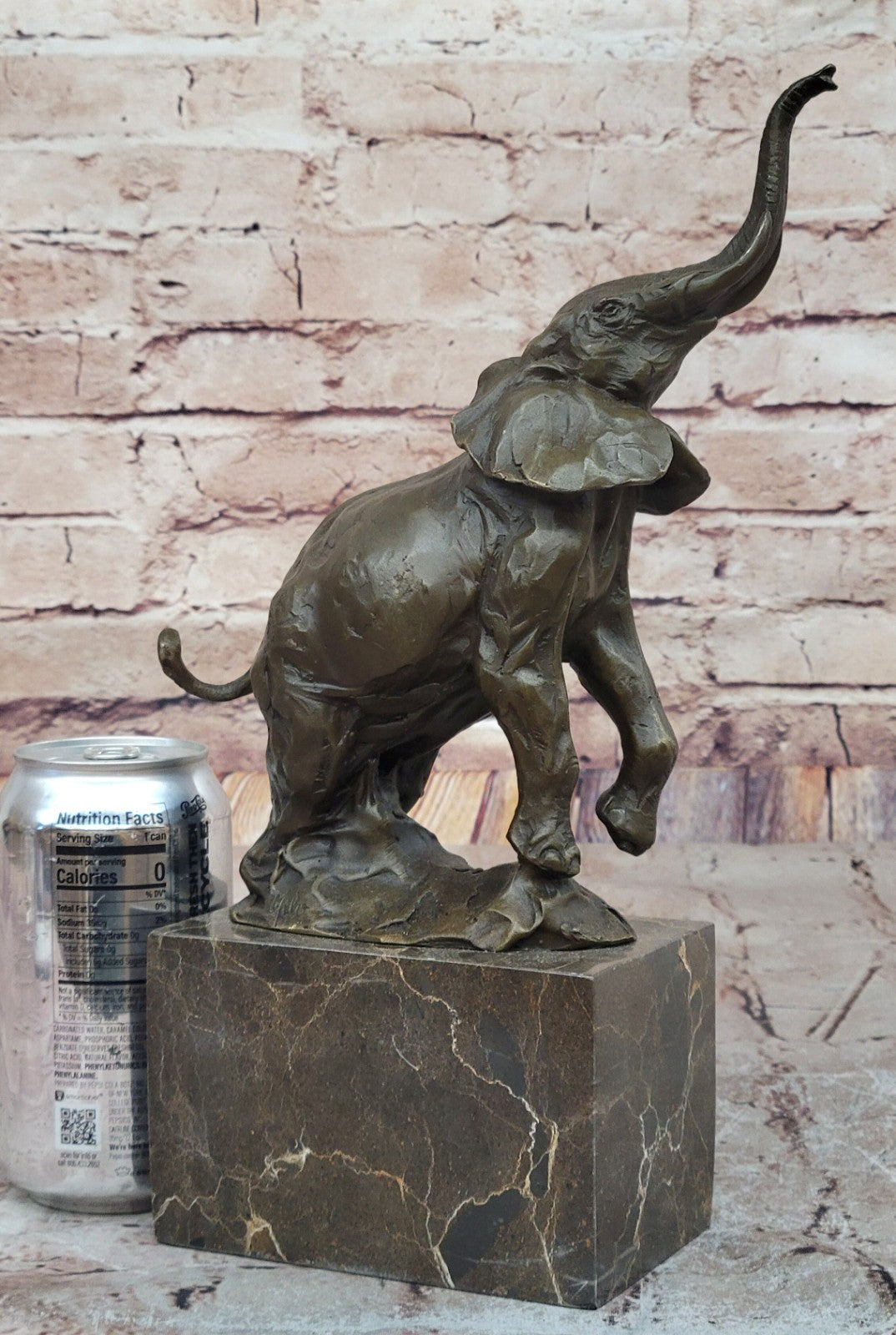 Art Deco Wildlife elephant by Milo Bronze Hot Cast Sculpture Statue Figurine