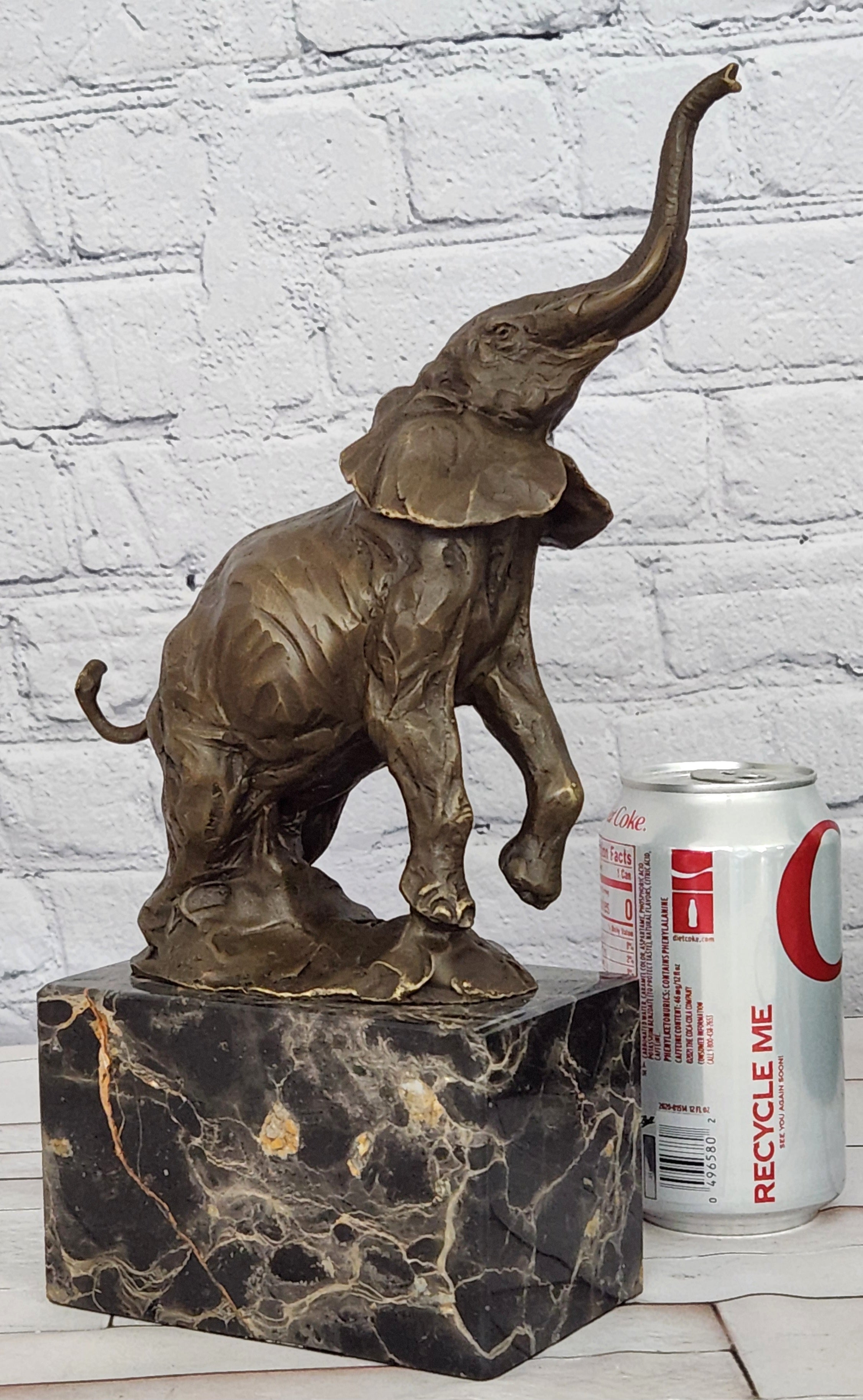 Art Deco Wildlife elephant by Milo Bronze Hot Cast Sculpture Statue Figurine