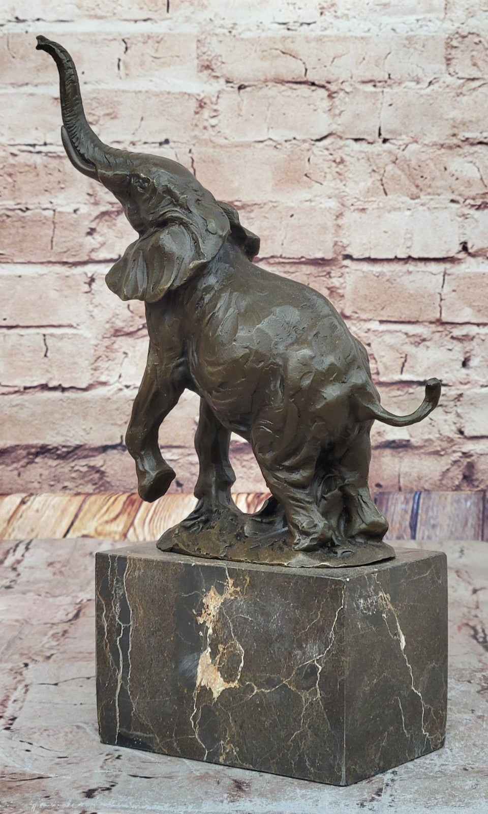Art Deco Wildlife elephant by Milo Bronze Hot Cast Sculpture Statue Figurine