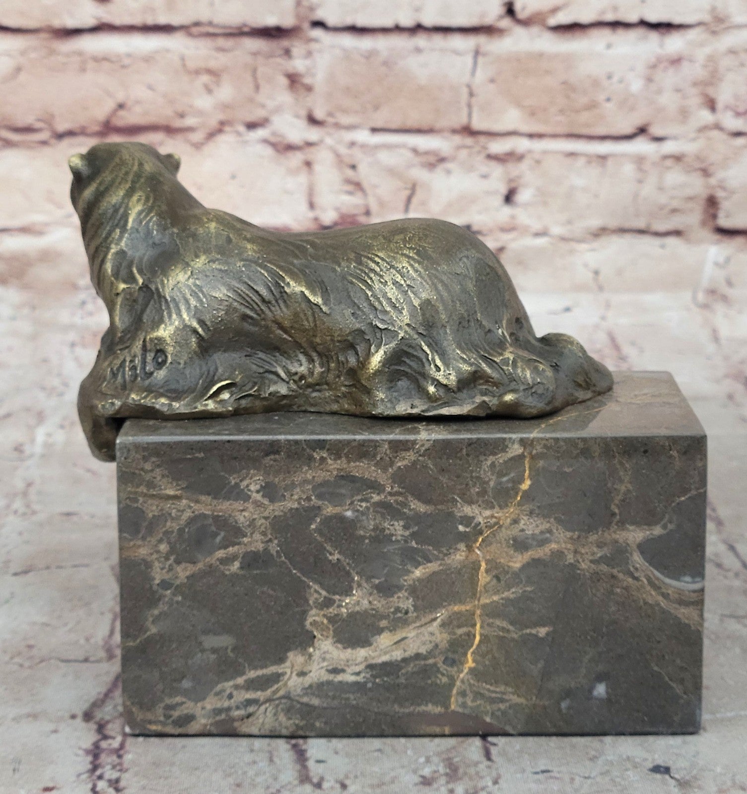 Lost Wax Method Polar Bear Bronze Sculpture Art Deco Statue Figurine Figure Sale