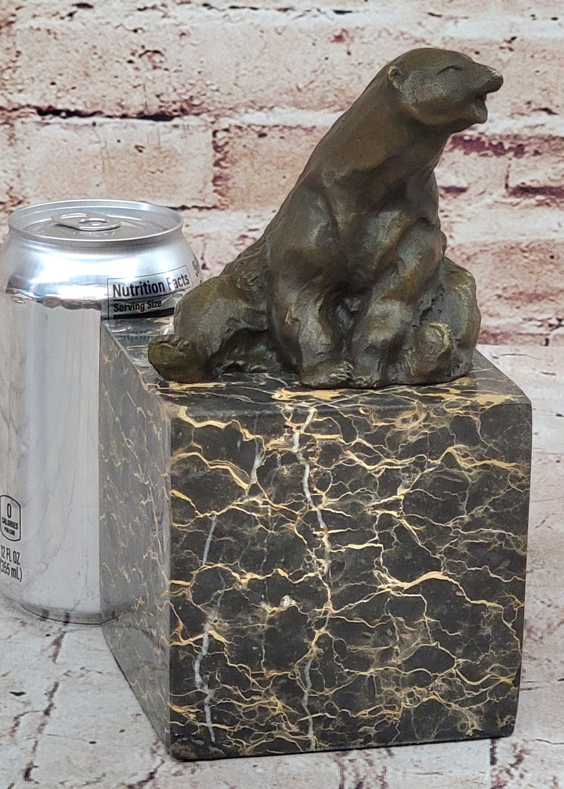 Bronze Sculpture Polar Bear Bookend Book End Vienna Austria Hot Cast Gift Figure