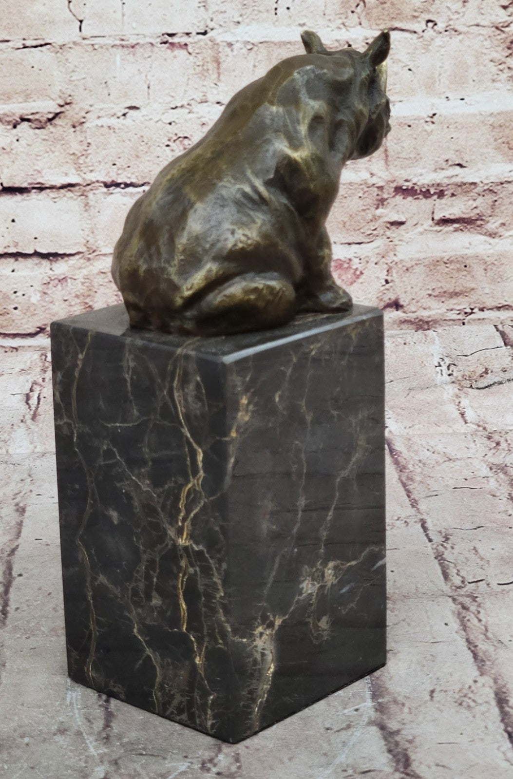 Rhino Rhinoceros Bull Bronze Sculpture Art Deco Style Signed Original Milo Sale