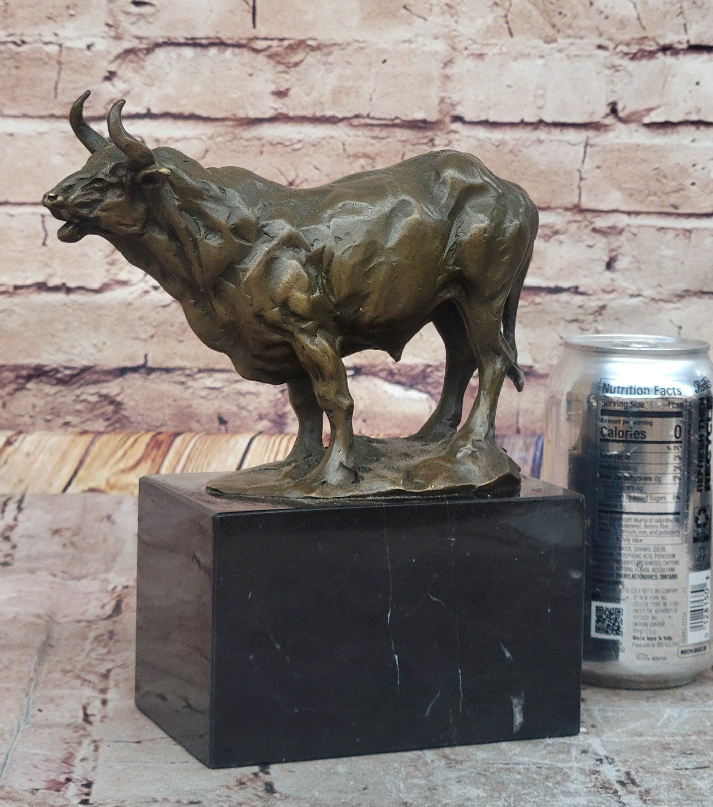 Handcrafted bronze sculpture SALE Deco Buffalo Water Dwarf Anoa Mountain Real