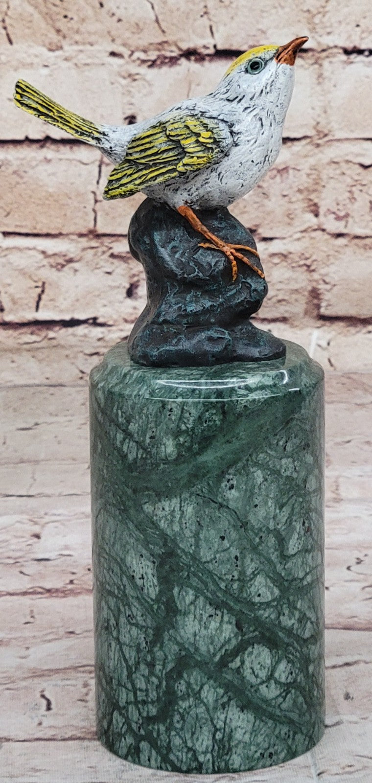 Vienna Hot Cast Love Birds Bronze Sculpture Marble Base Statue Figurine Gift