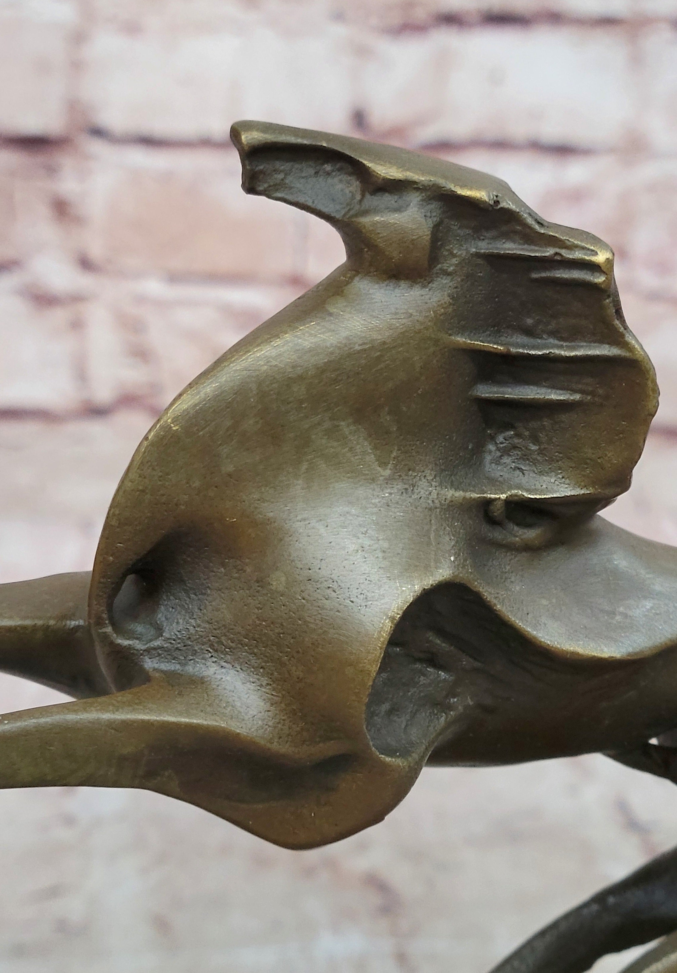 Signed Abstract Modern Art Horse Stallion Bronze Sculpture Decor Hot Cast Figure