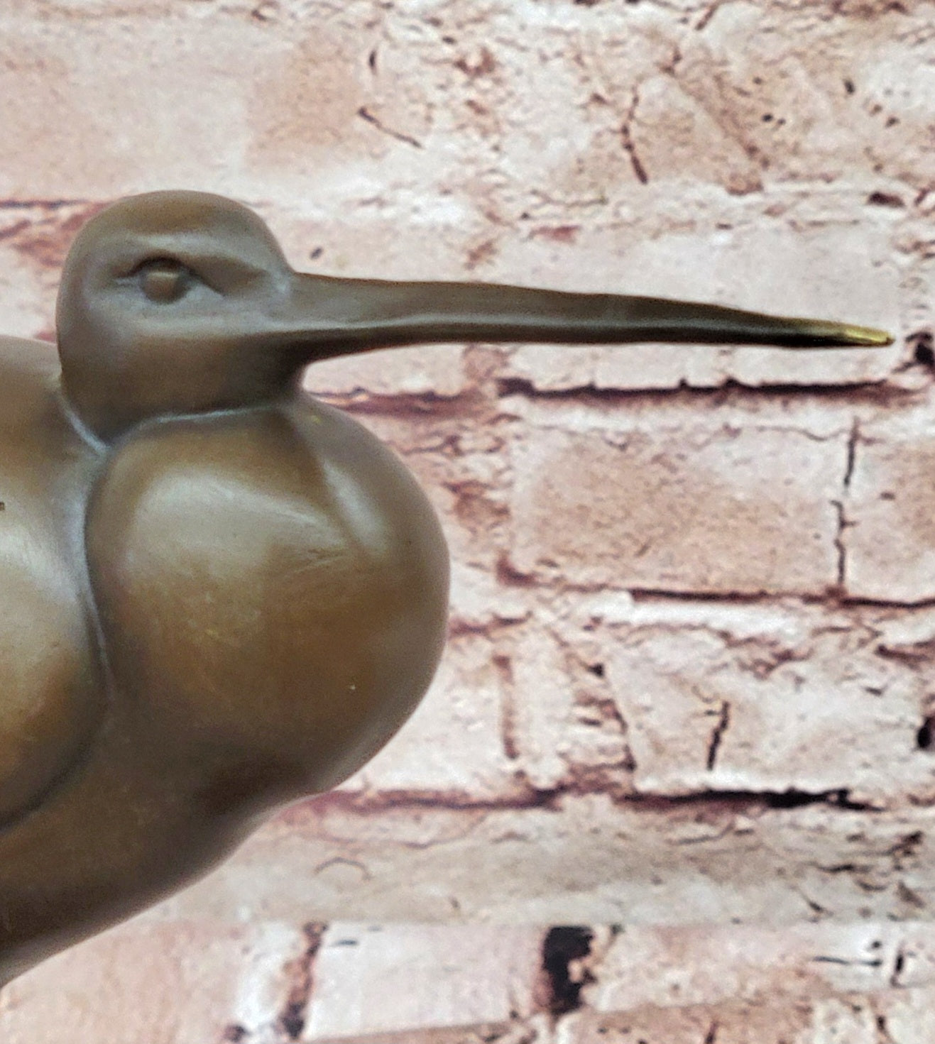 European Bronze Sculpture Egret Crane Heron Wetland Coastal Shorebird Figurine