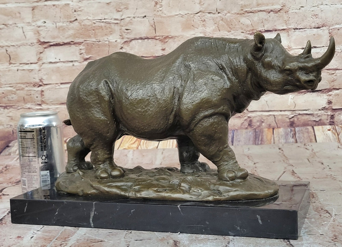 EPTILES BULL OX RHINO RHINOCEROS HORN Art Bronze Sculpture Statue Figurine Deal