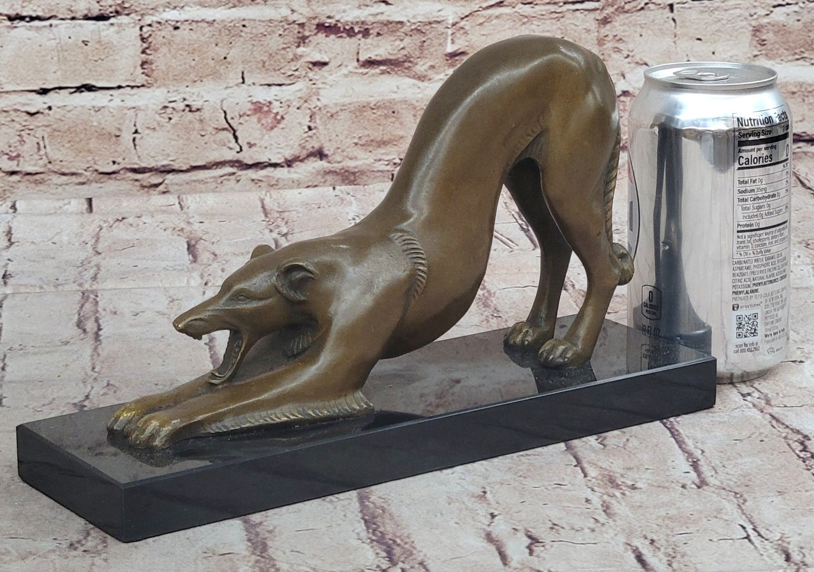 Greyhound Retired Rescued Adopted Racing Sighthound Bronze Marble Statue Gift