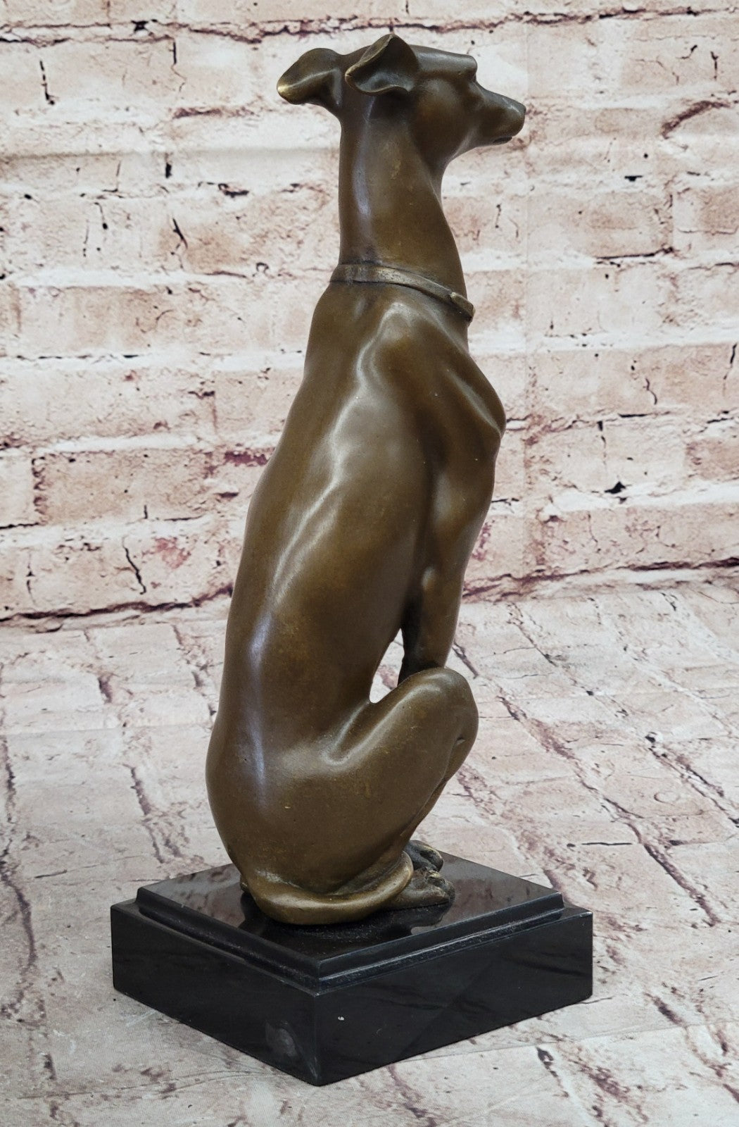 Greyhound Bronze French Artist Baryet Bronze Greyhound Sculpture Figurine Figure