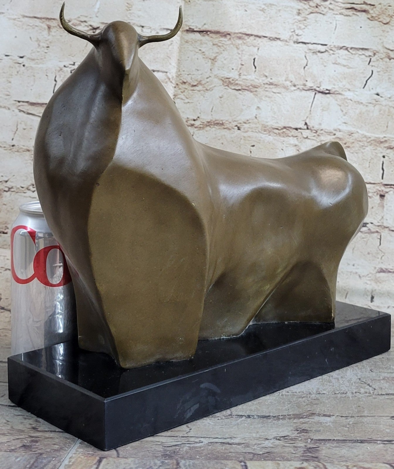 Bronze Sculpture Statue Large Fernando Botero Abstract Modern Bull Figurine NR