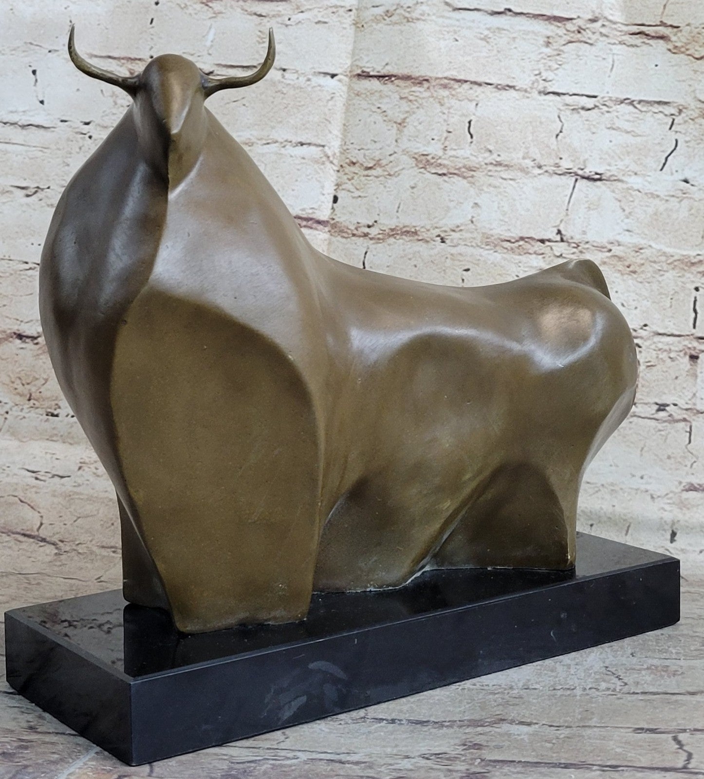 Handcrafted Hot Cast Botero Bull Bronze Masterpiece Museum Quality Work