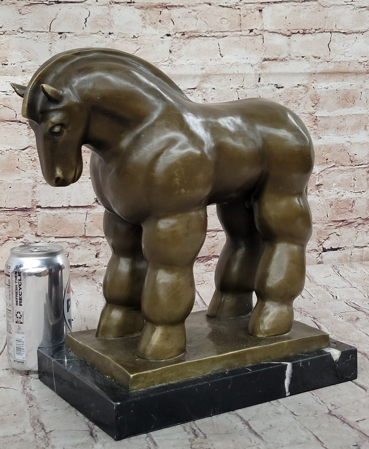 F. BOTERO "Trojan Horse" ART BRONZE SCULPTURE, SIGNED, SEALED FIGURINE FIGURE