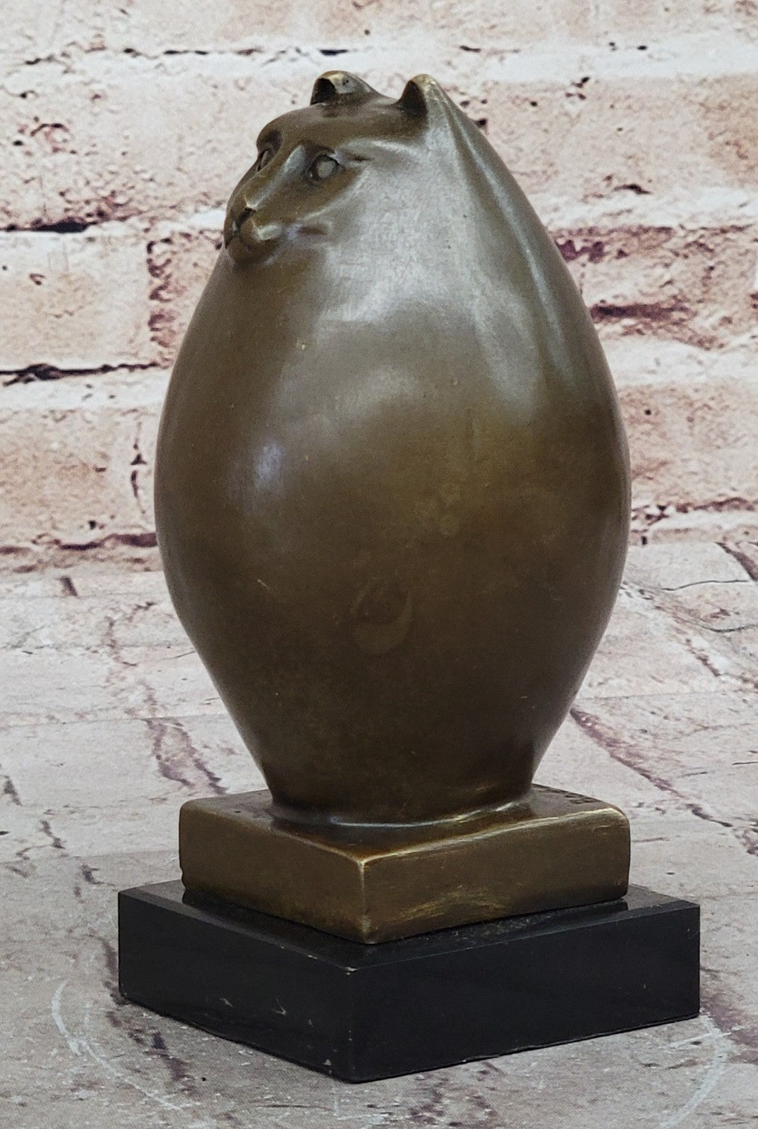 Vienna Bronze Miniature Botero Cat Paper Holder Sculpture Figurine Figure Deal